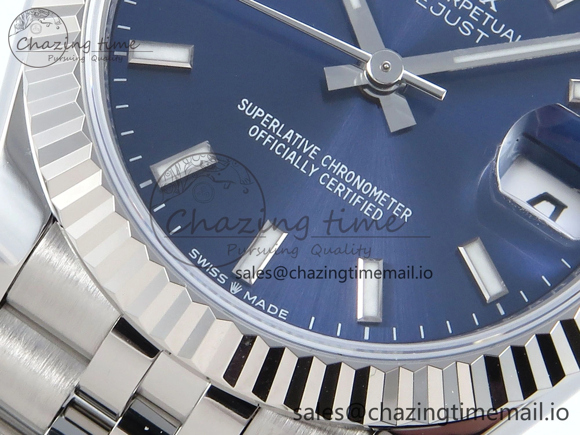 DateJust 31 278274 ARF 1:1 Best Edition 904L Steel Blue Dial Stick Marker on SS Jubilee Bracelet ETA Timeless 539