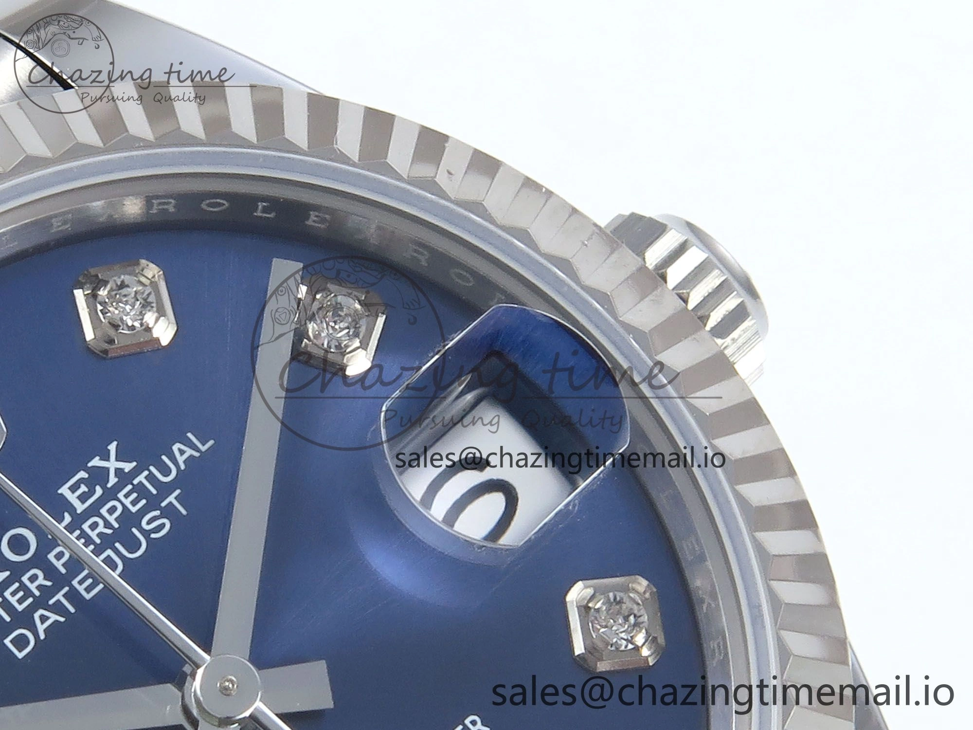 Versatile DateJust 31 278274 ARF 1:1 Best Edition 904L Steel Blue Diamonds Dial on SS Jubilee Bracelet ETA 535