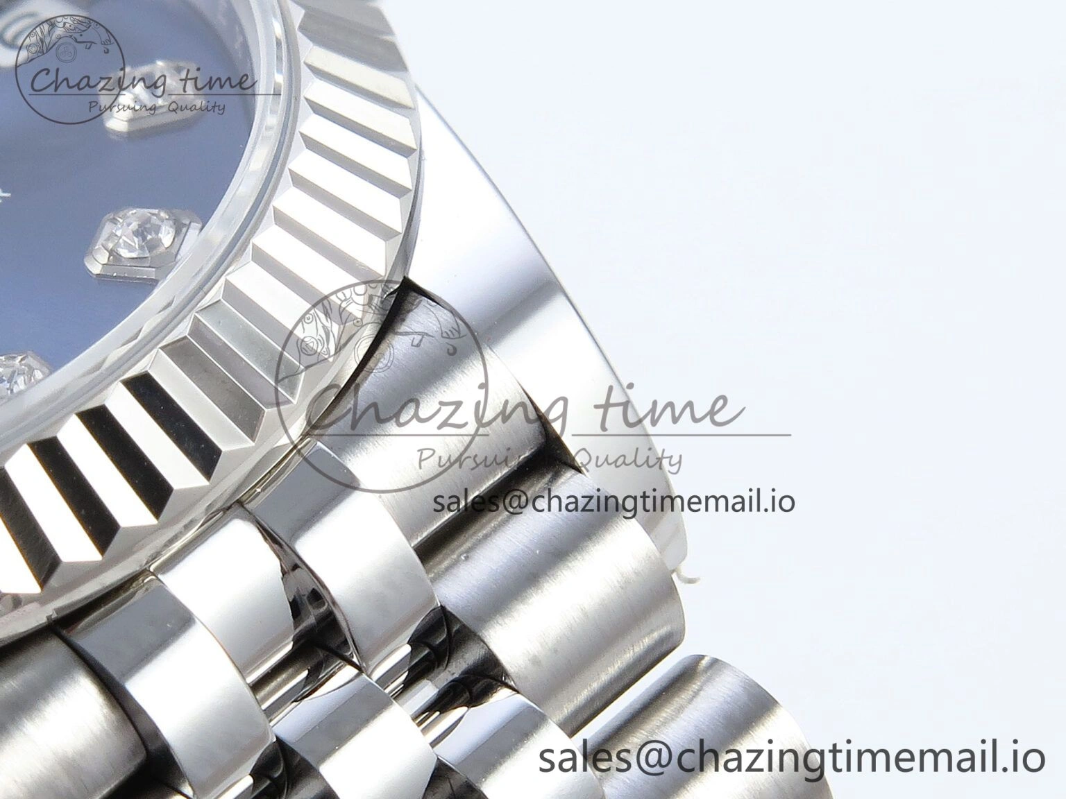 Versatile DateJust 31 278274 ARF 1:1 Best Edition 904L Steel Blue Diamonds Dial on SS Jubilee Bracelet ETA 535