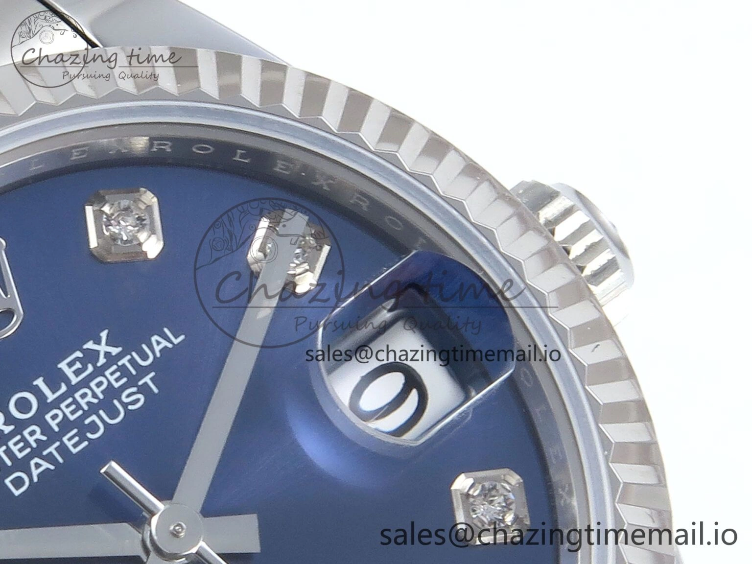 UrbanChic DateJust 31 278274 ARF 1:1 Best Edition 904L Steel Blue Diamonds Dial on SS Oyster Bracelet ETA 552