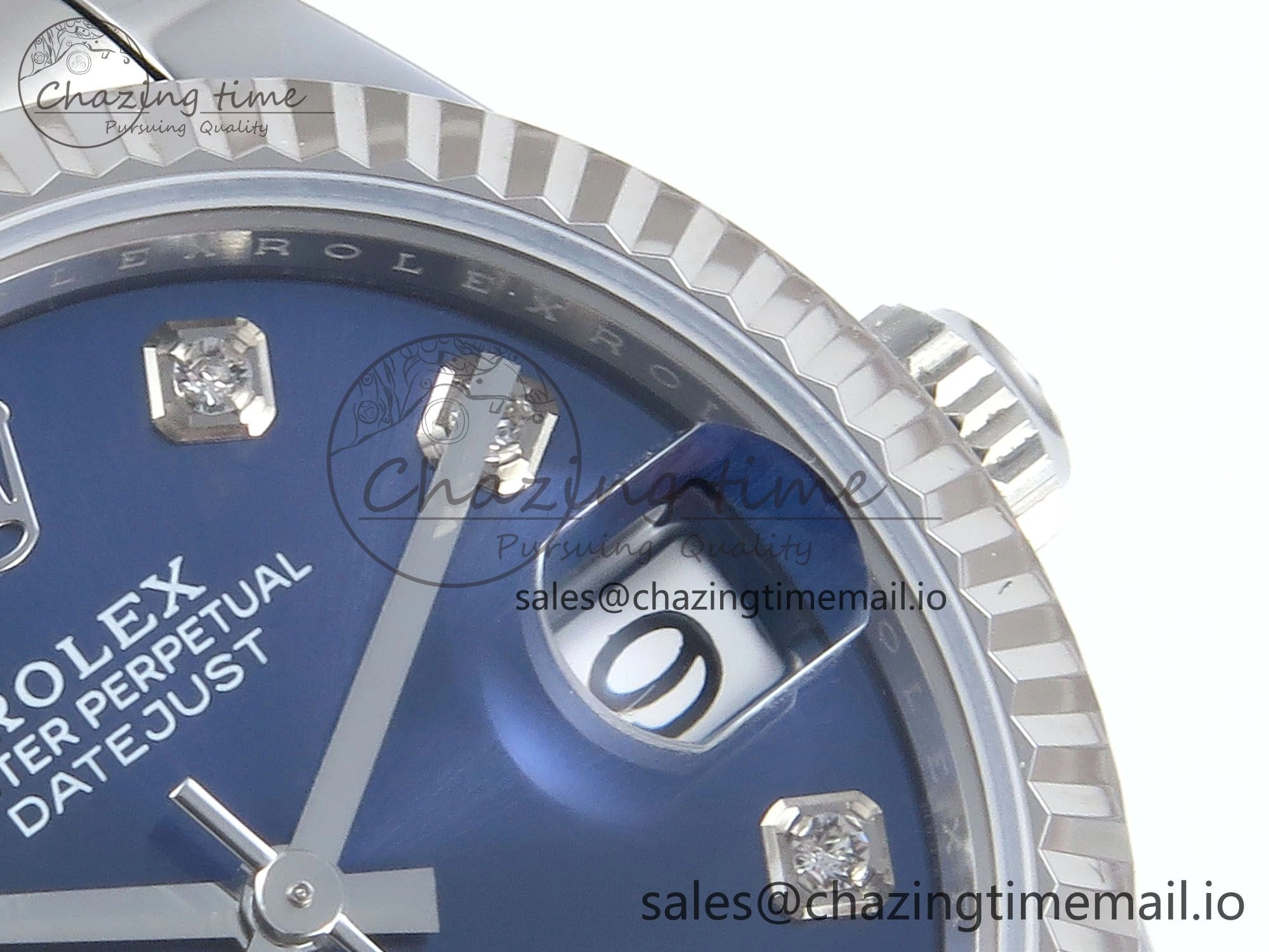 UrbanChic DateJust 31 278274 ARF 1:1 Best Edition 904L Steel Blue Diamonds Dial on SS Oyster Bracelet ETA 552