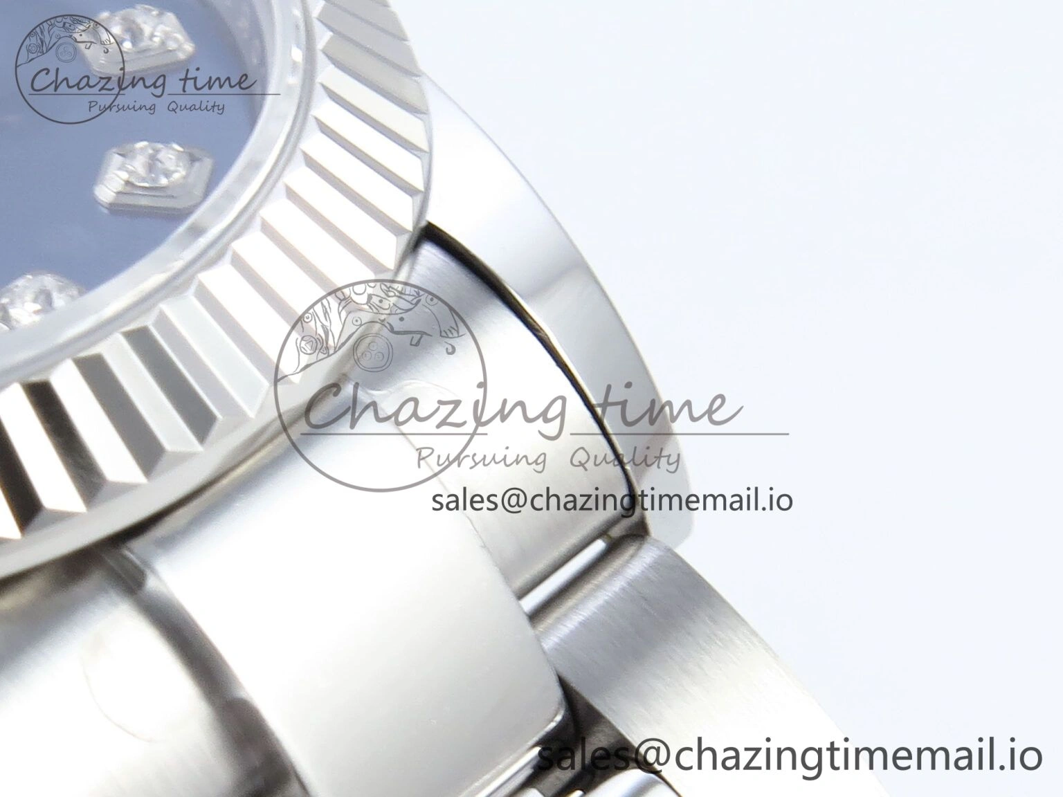 UrbanChic DateJust 31 278274 ARF 1:1 Best Edition 904L Steel Blue Diamonds Dial on SS Oyster Bracelet ETA 552