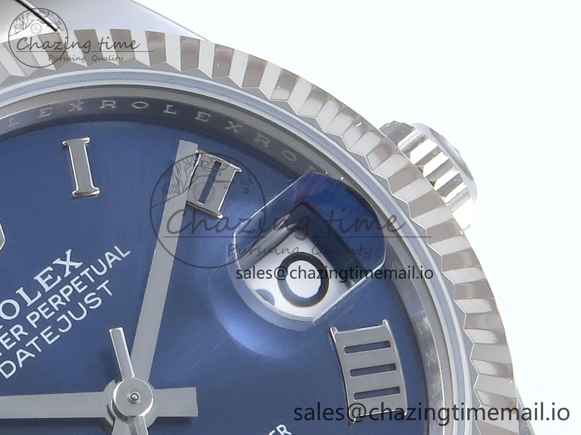 DateJust 31 278274 ARF 1:1 Best Edition 904L Steel Blue Roman Dial on SS Oyster Bracelet ETA Compact 553