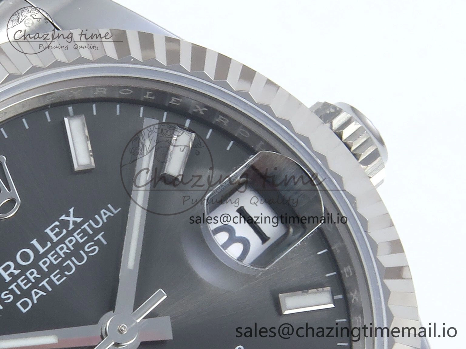 OnTrend DateJust 31 278274 ARF 1:1 Best Edition 904L Steel Gray Dial Stick Marker on SS Jubilee Bracelet ETA 545
