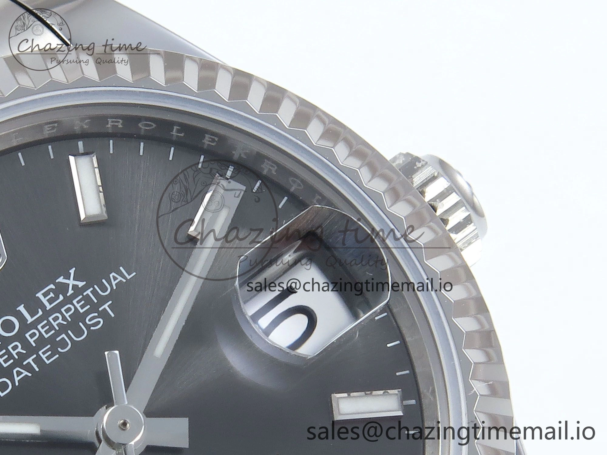 Original DateJust 31 278274 ARF 1:1 Best Edition 904L Steel Gray Dial Stick Marker on SS Oyster Bracelet ETA 559