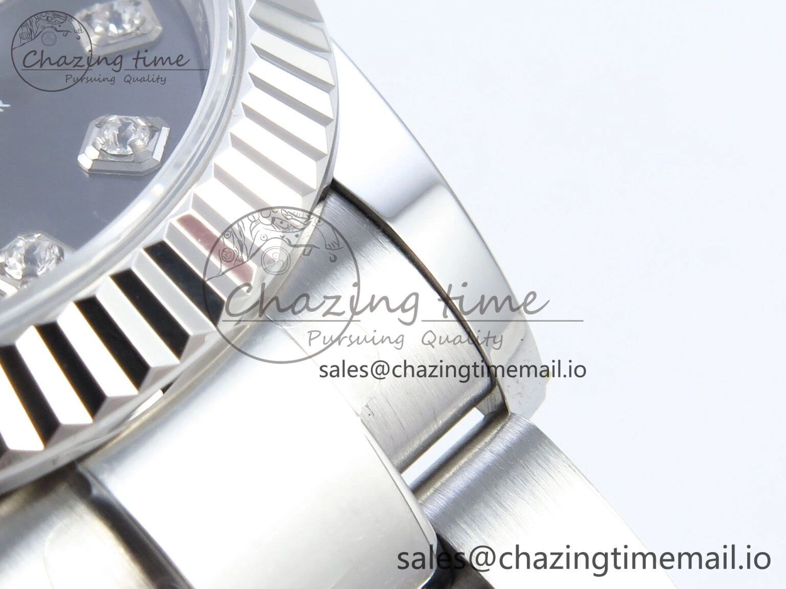 QuickDry DateJust 31 278274 ARF 1:1 Best Edition 904L Steel Gray Diamonds Dial on SS Oyster Bracelet ETA 558