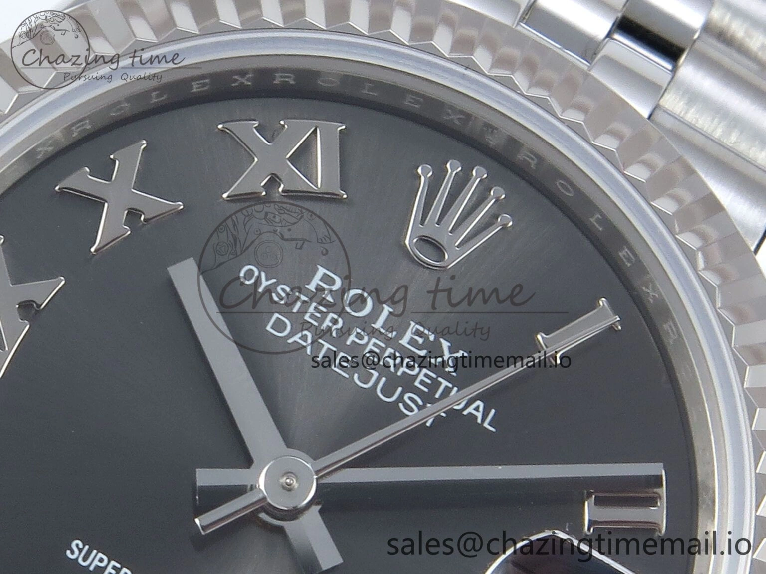 DateJust 31 278274 ARF 1:1 Best Edition 904L Steel Gray Roman Diamonds Dial on SS Jubilee Bracelet ETA Versatile 534