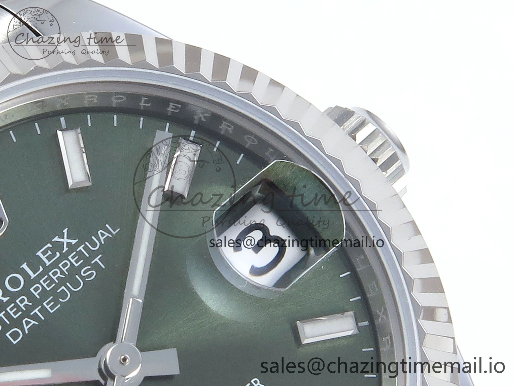 Lightweight DateJust 31 278274 ARF 1:1 Best Edition 904L Steel Green Dial Stick Marker on SS Jubilee Bracelet ETA 543