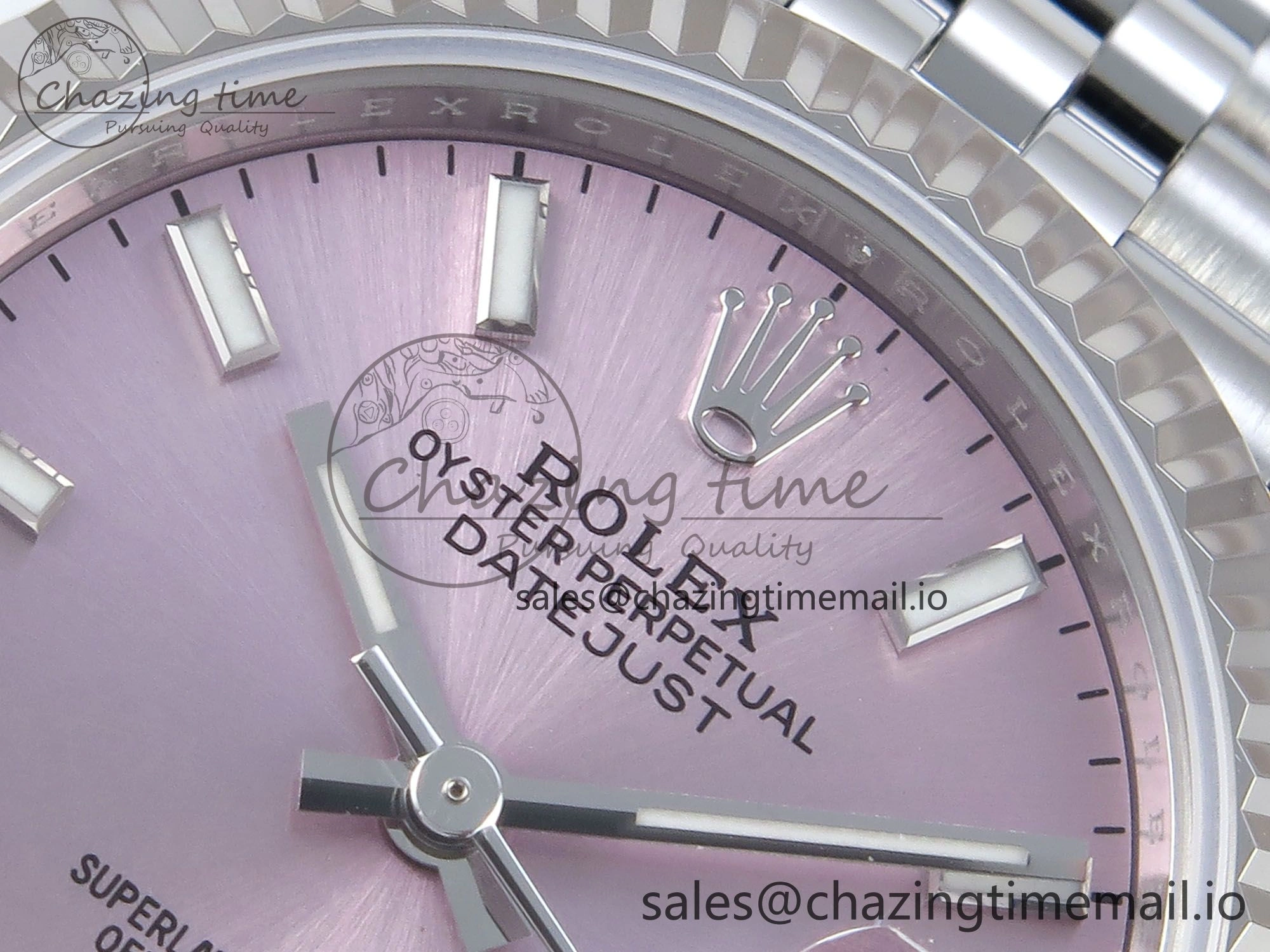DateJust 31 278274 ARF 1:1 Best Edition 904L Steel Pink Dial Stick Marker on SS Jubilee Bracelet ETA ZeroBulk 546