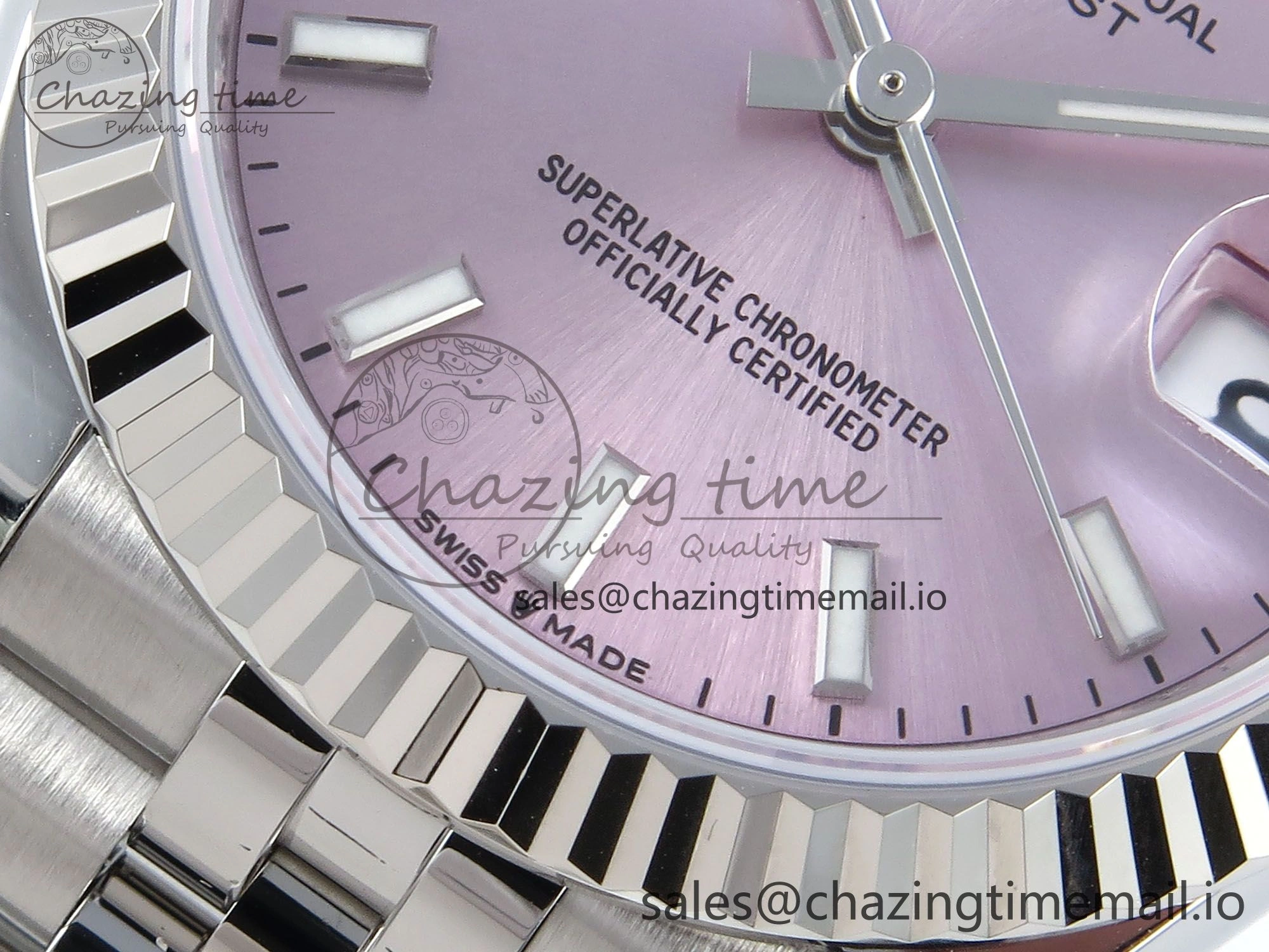 DateJust 31 278274 ARF 1:1 Best Edition 904L Steel Pink Dial Stick Marker on SS Jubilee Bracelet ETA ZeroBulk 546