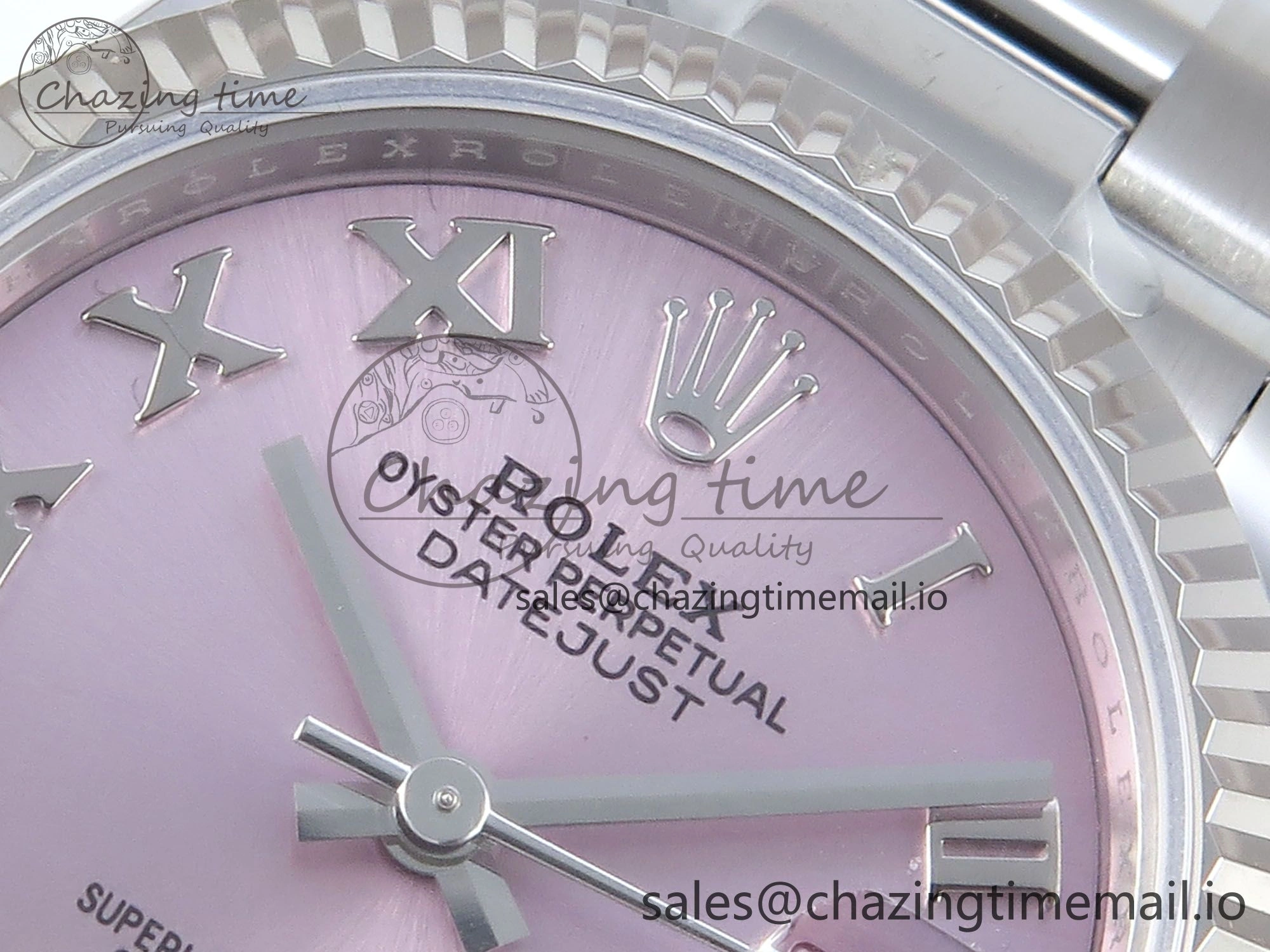 DateJust 31 278274 ARF 1:1 Best Edition 904L Steel Pink Roman Dial on SS Oyster Bracelet ETA DailyWear 548