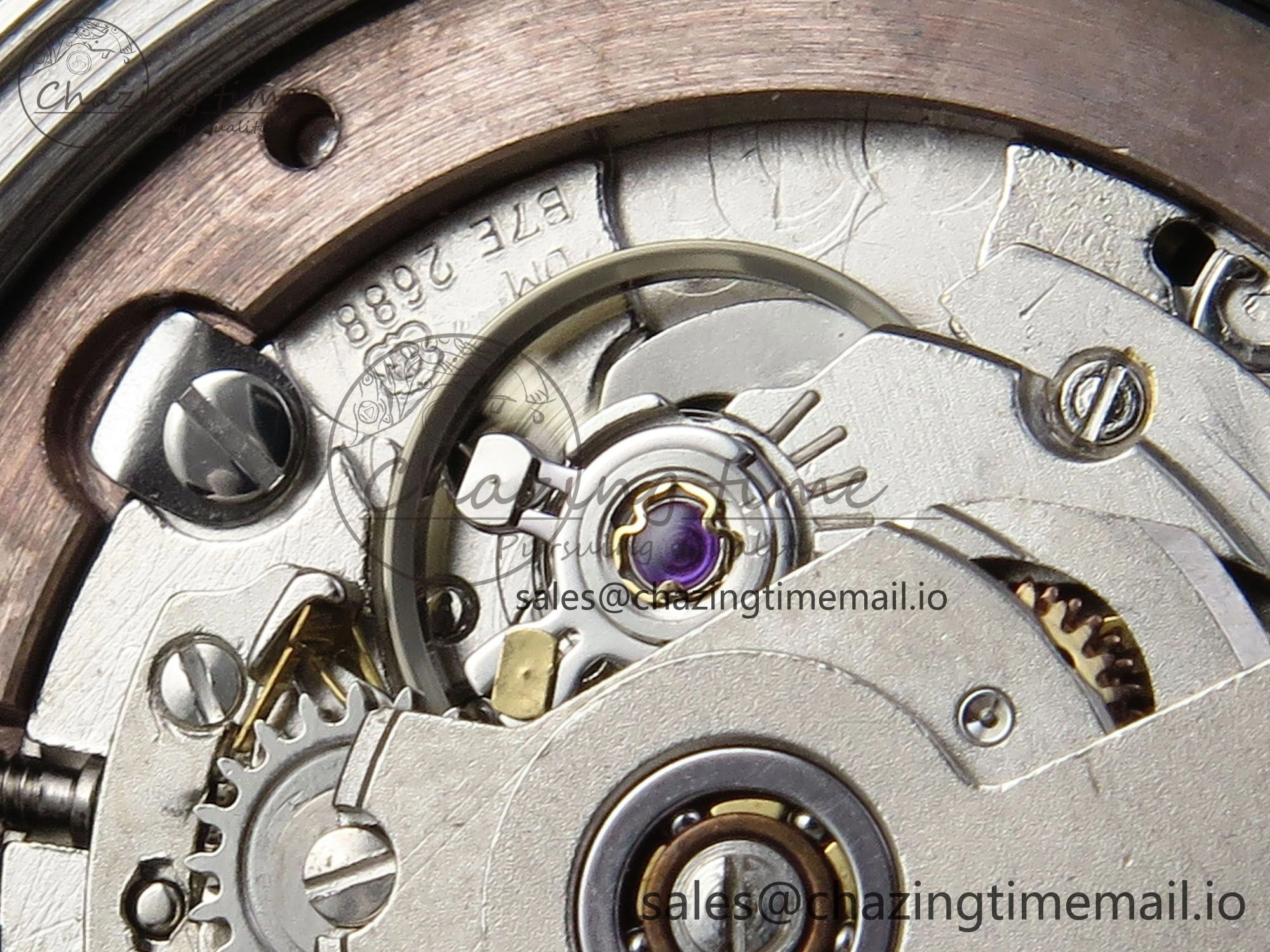 Sustainable DateJust 31 278274 ARF 1:1 Best Edition 904L Steel Purple Roman Dial on SS Jubilee Bracelet ETA 530