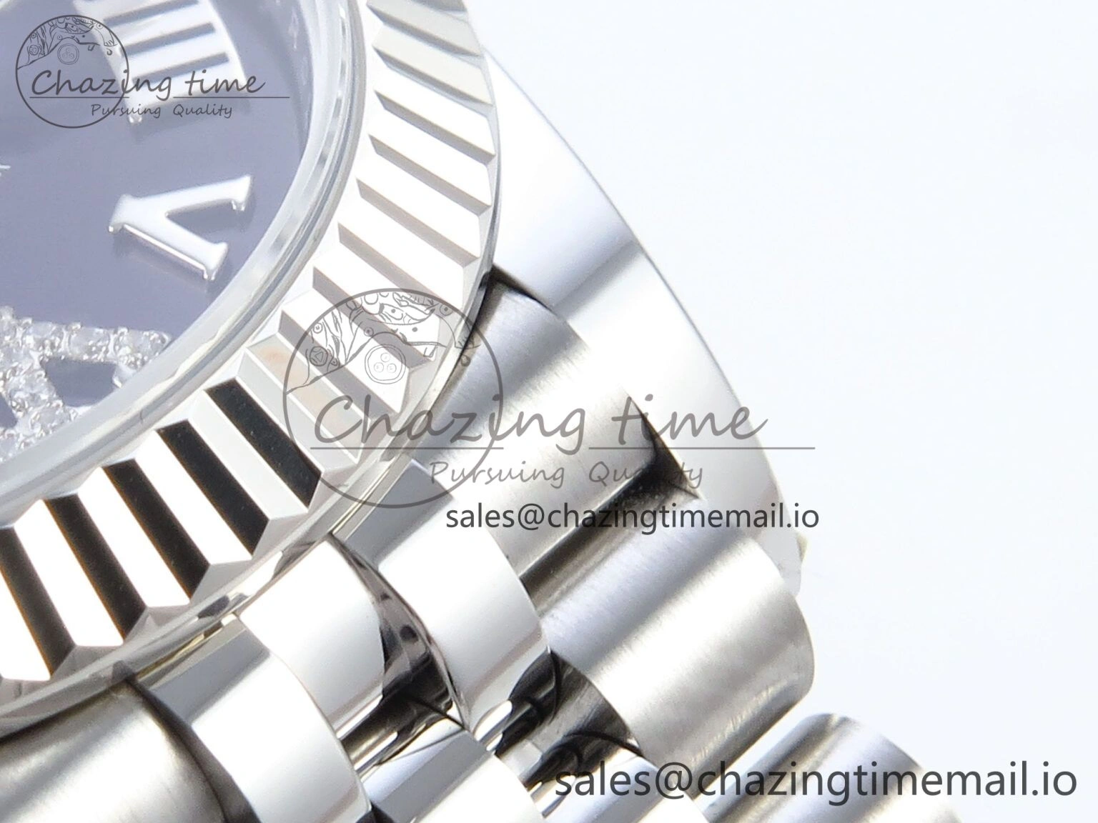 Sustainable DateJust 31 278274 ARF 1:1 Best Edition 904L Steel Purple Roman Dial on SS Jubilee Bracelet ETA 530