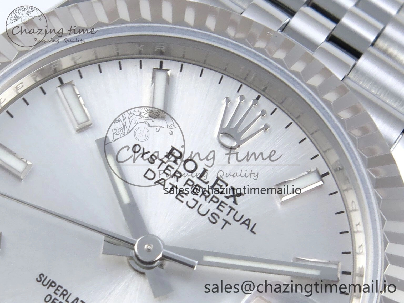 Snug DateJust 31 278274 ARF 1:1 Best Edition 904L Steel Silver Dial Stick Marker on SS Jubilee Bracelet ETA 544