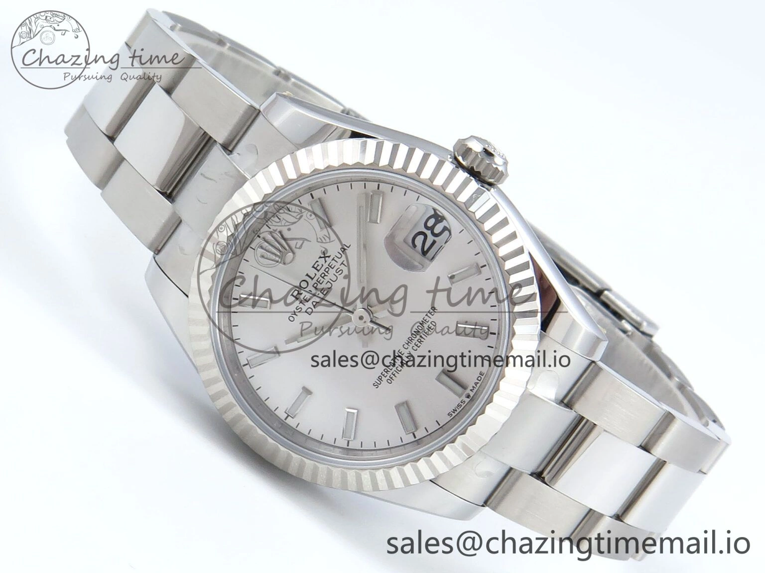 DateJust 31 278274 ARF 1:1 Best Edition 904L Steel Silver Dial Stick Marker on SS Oyster Bracelet ETA Effortless 560