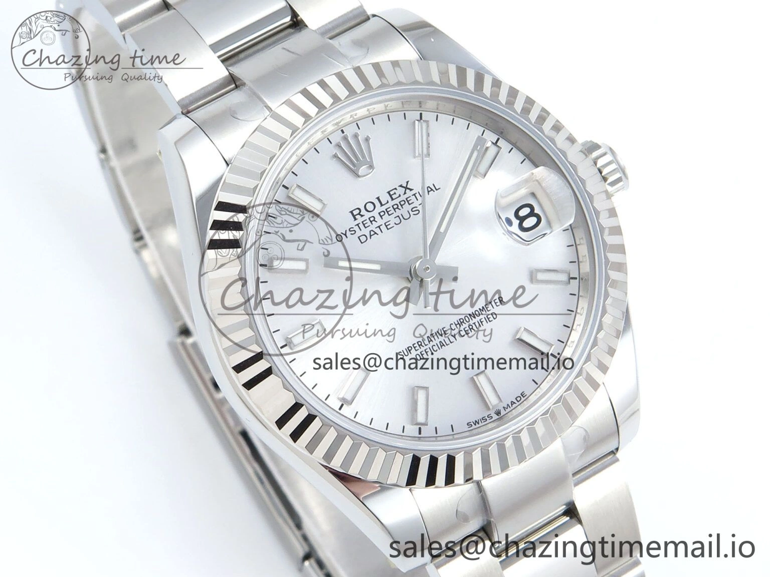 DateJust 31 278274 ARF 1:1 Best Edition 904L Steel Silver Dial Stick Marker on SS Oyster Bracelet ETA Effortless 560