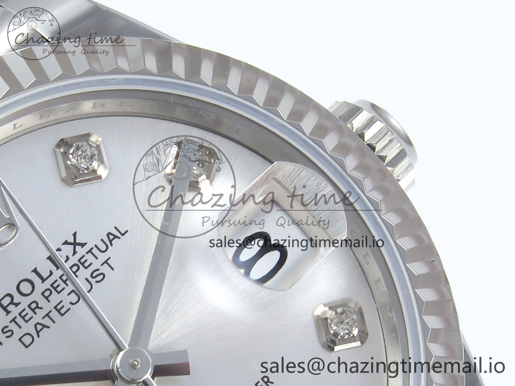 DateJust 31 278274 ARF 1:1 Best Edition 904L Steel Silver Diamonds Dial on SS Jubilee Bracelet ETA Original 542