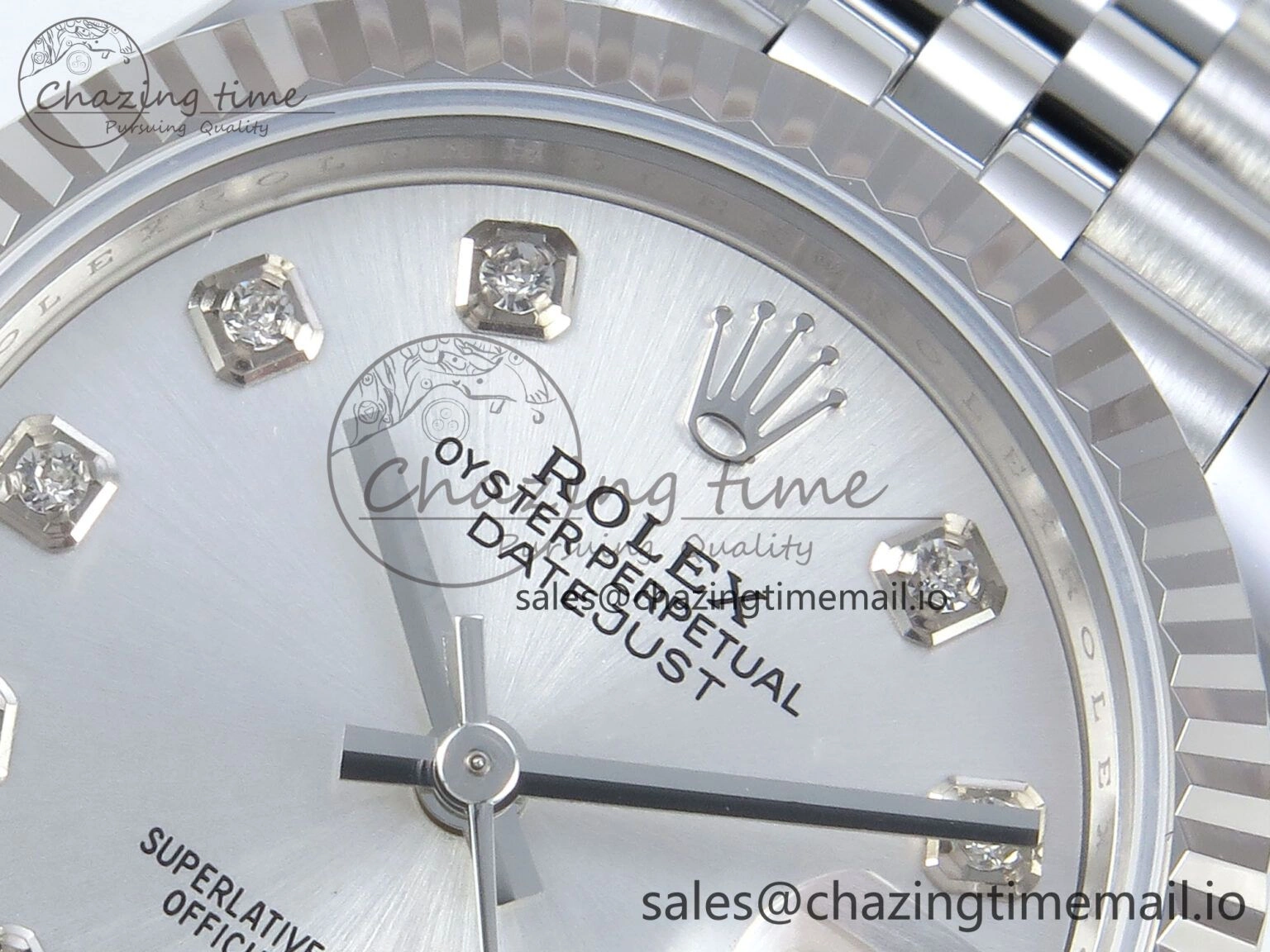 DateJust 31 278274 ARF 1:1 Best Edition 904L Steel Silver Diamonds Dial on SS Jubilee Bracelet ETA Original 542
