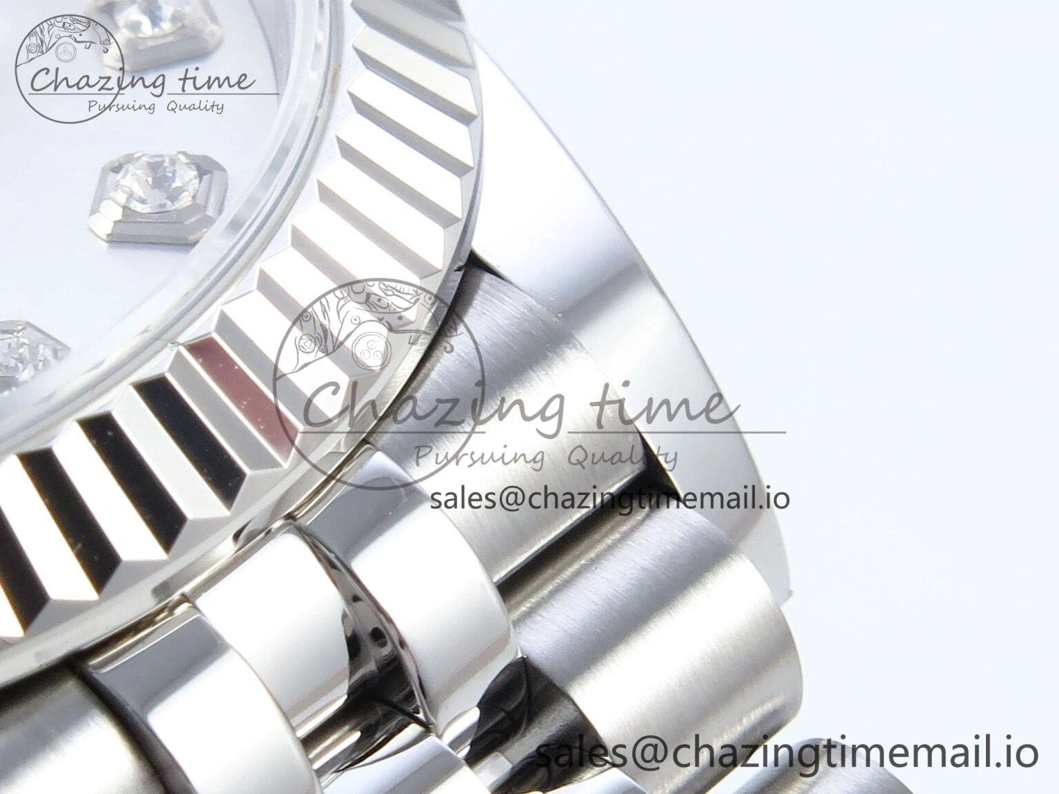 DateJust 31 278274 ARF 1:1 Best Edition 904L Steel Silver Diamonds Dial on SS Jubilee Bracelet ETA Original 542