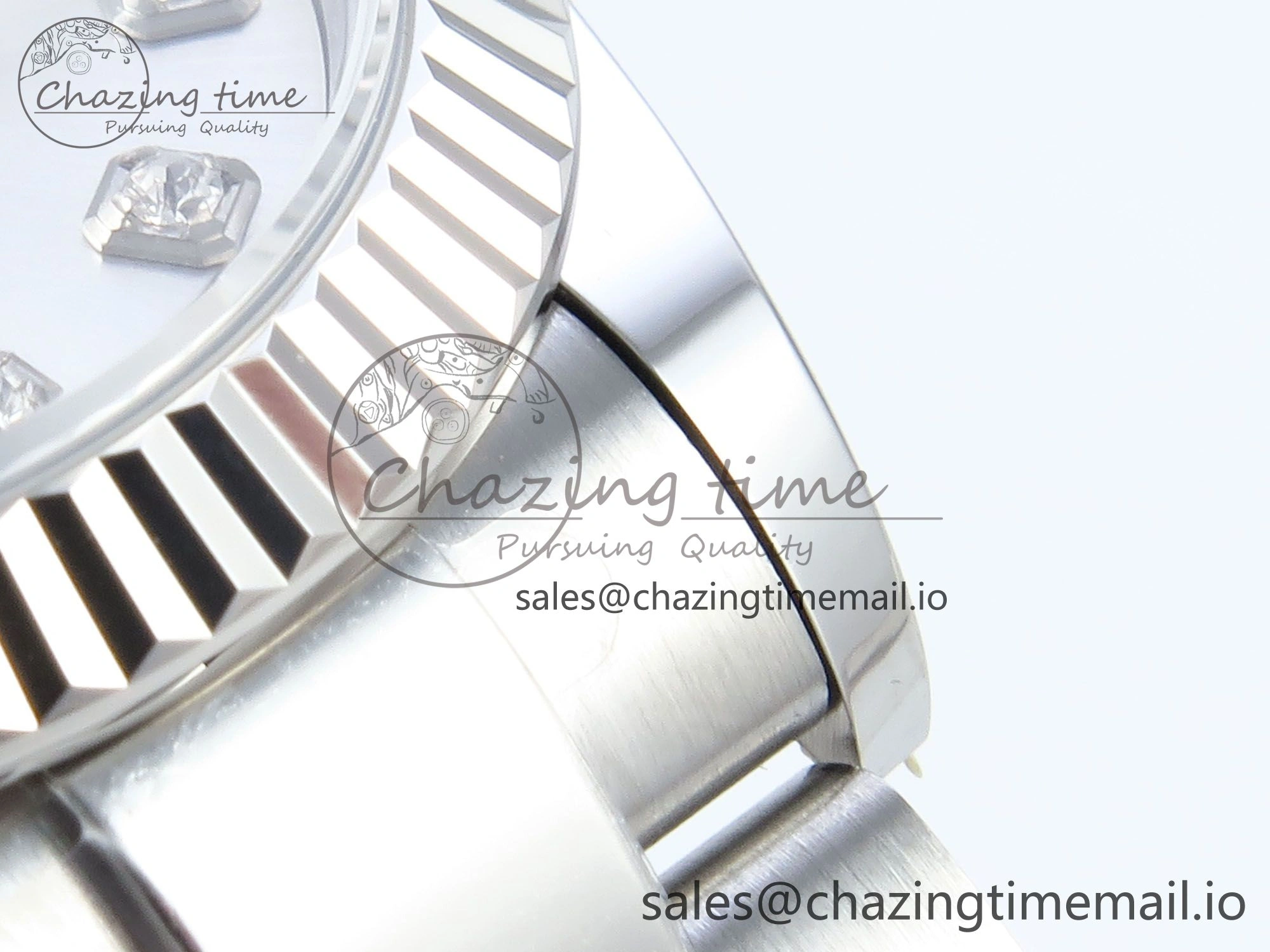 WrinkleFree DateJust 31 278274 ARF 1:1 Best Edition 904L Steel Silver Diamonds Dial on SS Oyster Bracelet ETA 562