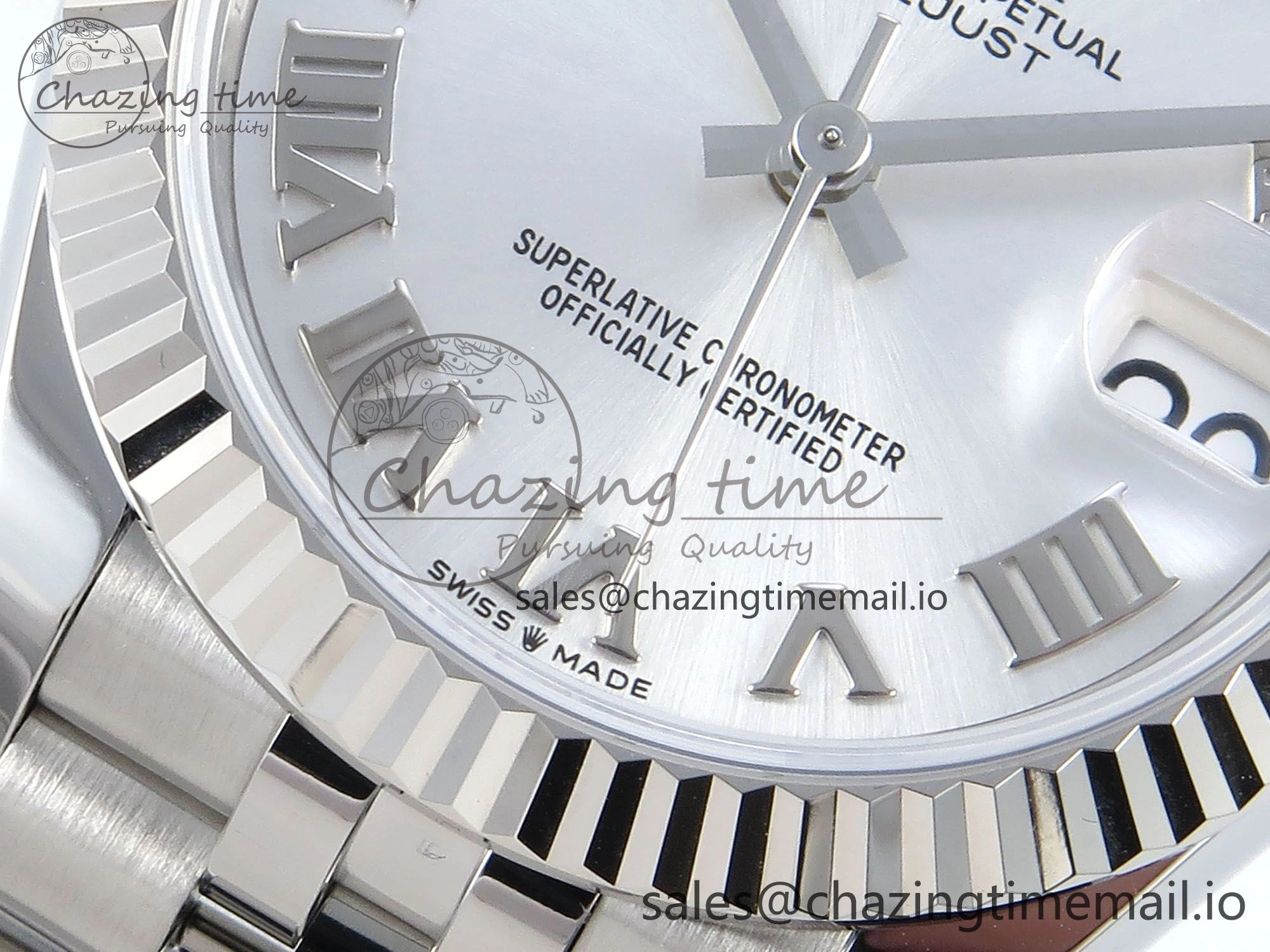 SoftTouch DateJust 31 278274 ARF 1:1 Best Edition 904L Steel Silver Roman Diamonds Dial on SS Jubilee Bracelet ETA 537