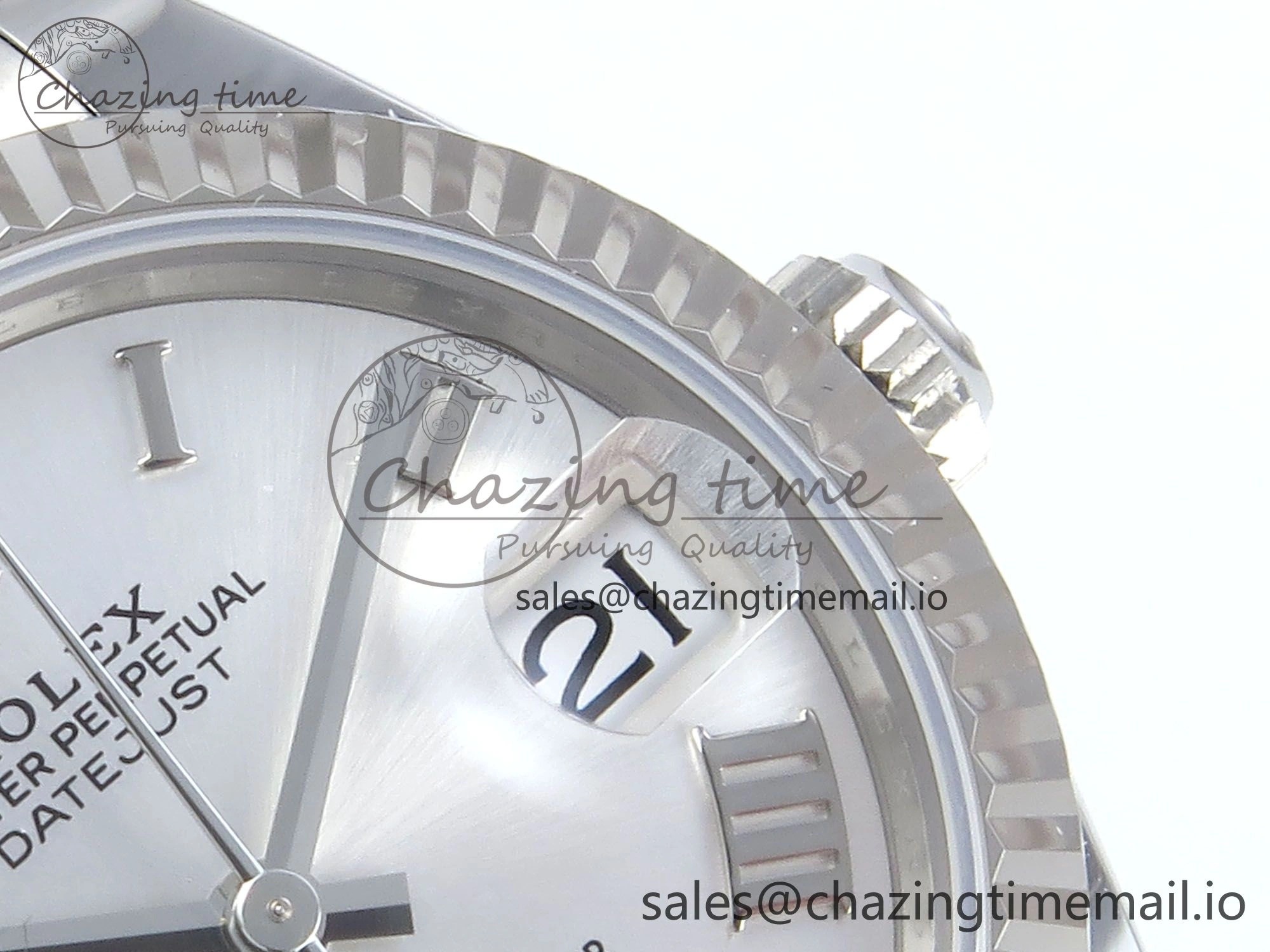 Elegant DateJust 31 278274 ARF 1:1 Best Edition 904L Steel Silver Roman Diamonds Dial on SS Oyster Bracelet ETA 555