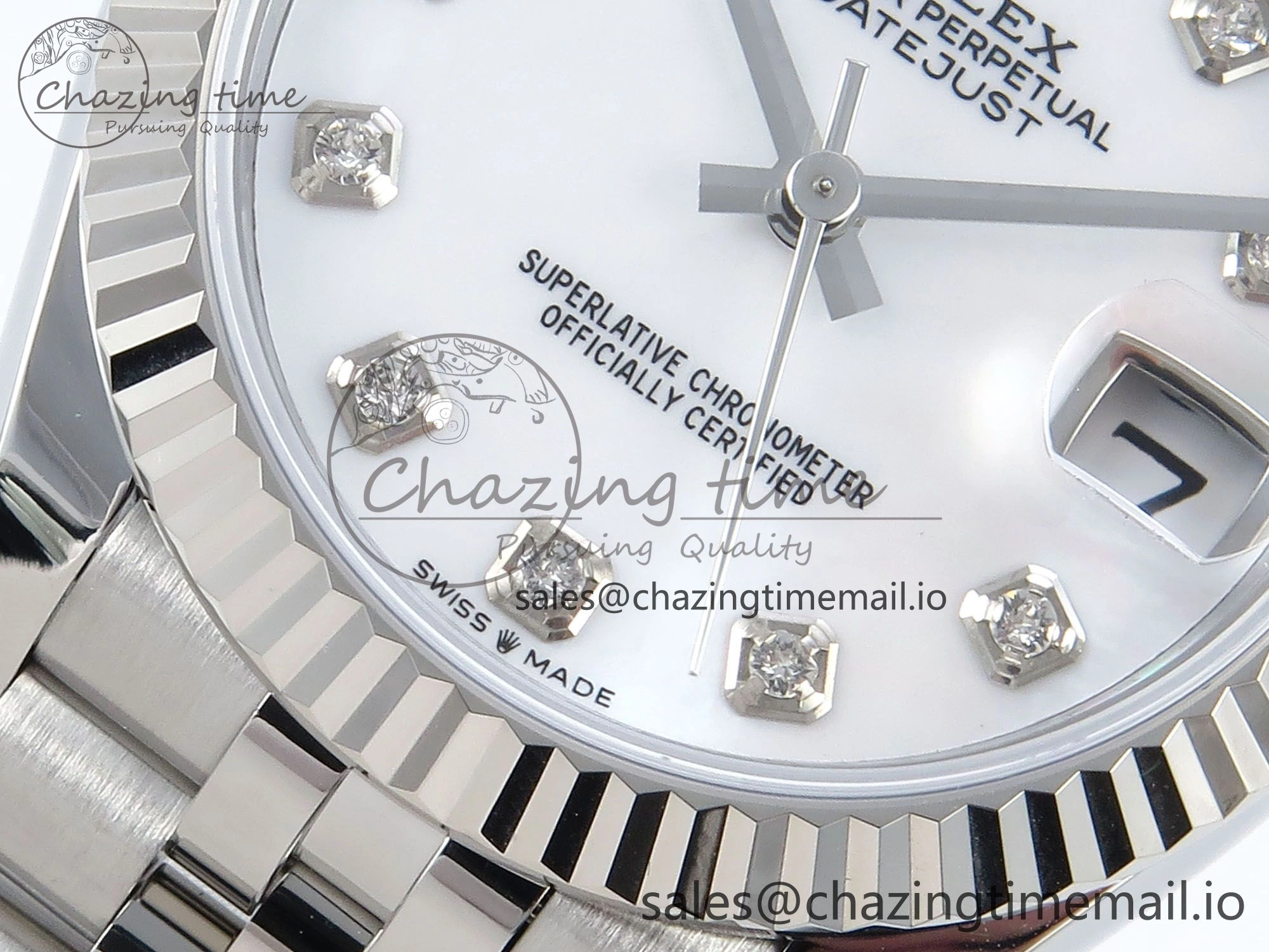 DateJust 31 278274 ARF 1:1 Best Edition 904L Steel White MOP Diamonds Dial on SS Jubilee Bracelet ETA Durable 529