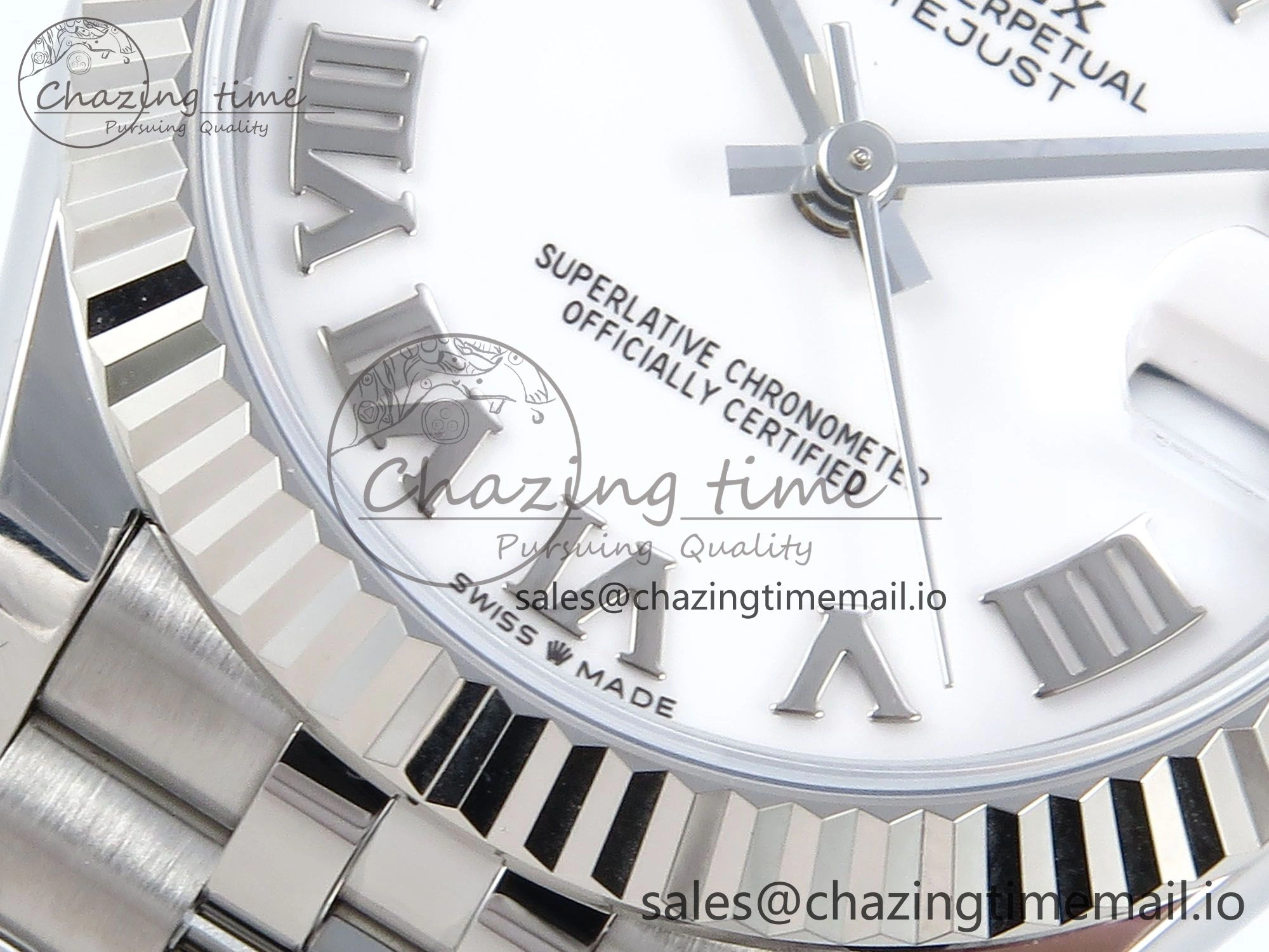 DateJust 31 278274 ARF 1:1 Best Edition 904L Steel White Roman Dial on SS Jubilee Bracelet ETA Chic 531