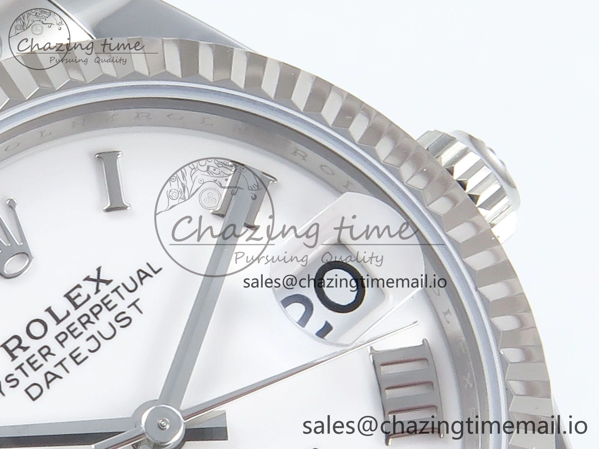 Stretchable DateJust 31 278274 ARF 1:1 Best Edition 904L Steel White Roman Dial on SS Oyster Bracelet ETA 549