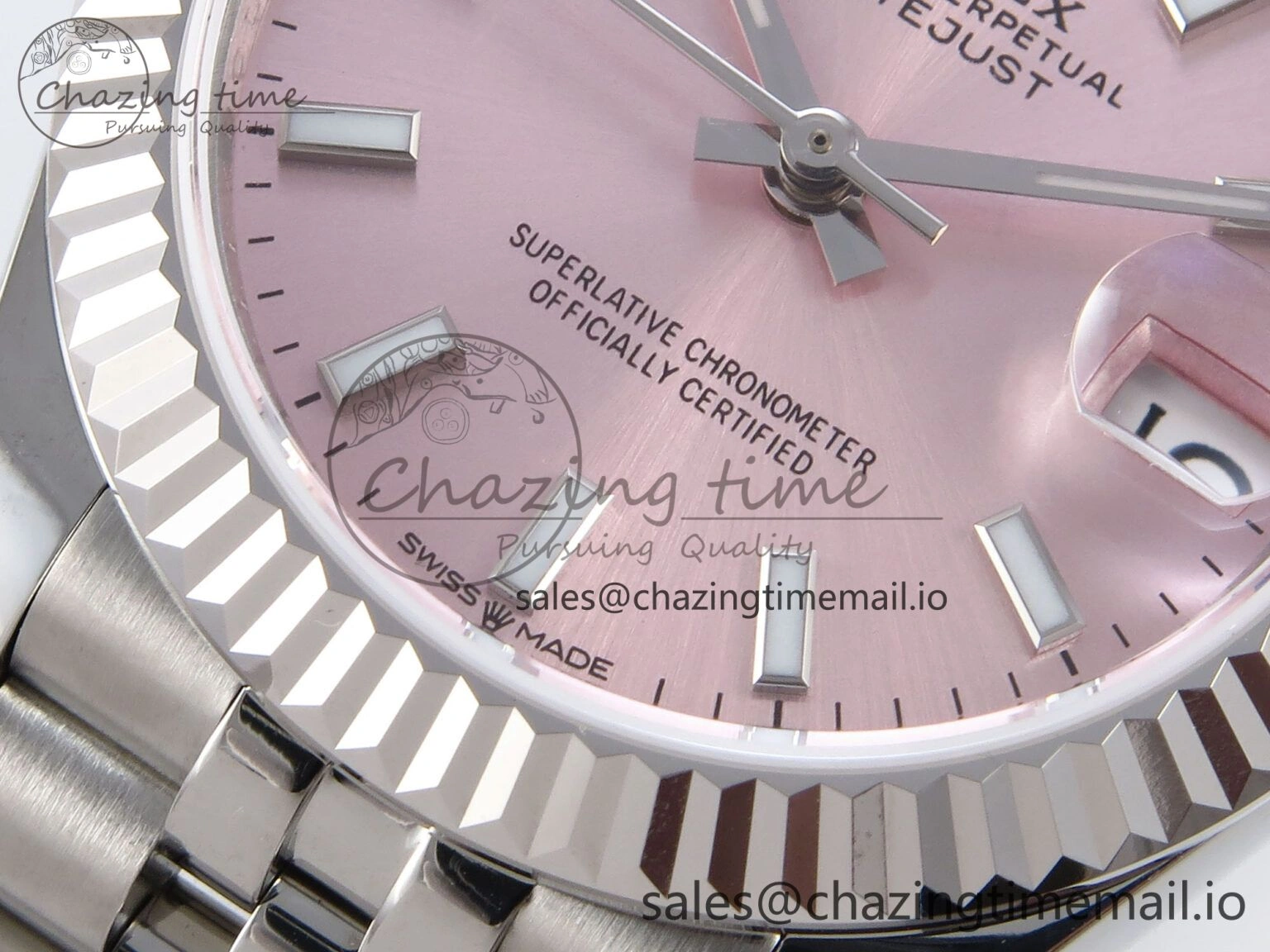 DateJust 31 278274 JARF 1:1 Best Edition 904L Steel Pink Stick Dial on SS Jubilee Bracelet HZ Sustainable 873
