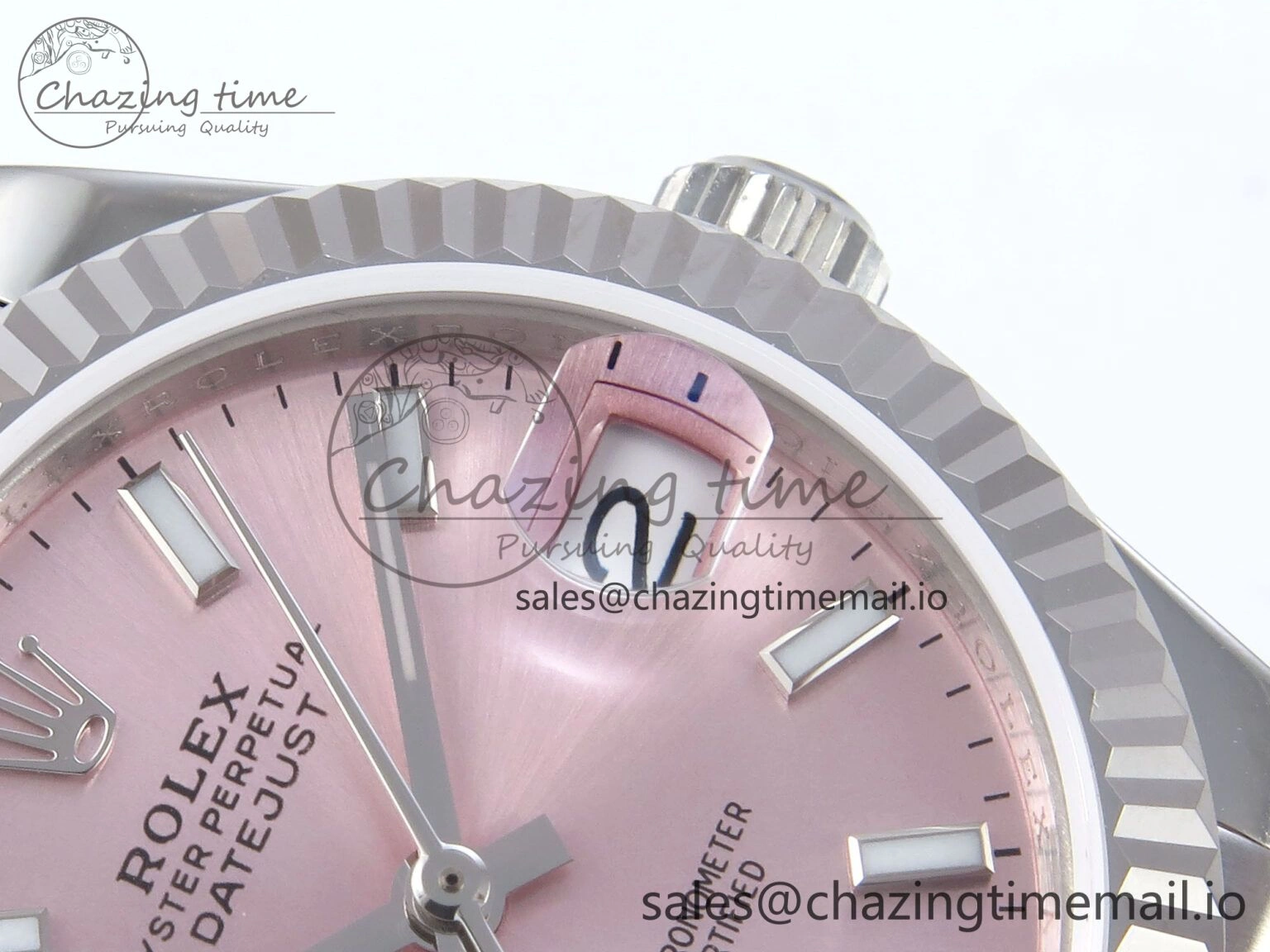 DateJust 31 278274 JARF 1:1 Best Edition 904L Steel Pink Stick Dial on SS Jubilee Bracelet HZ Sustainable 873