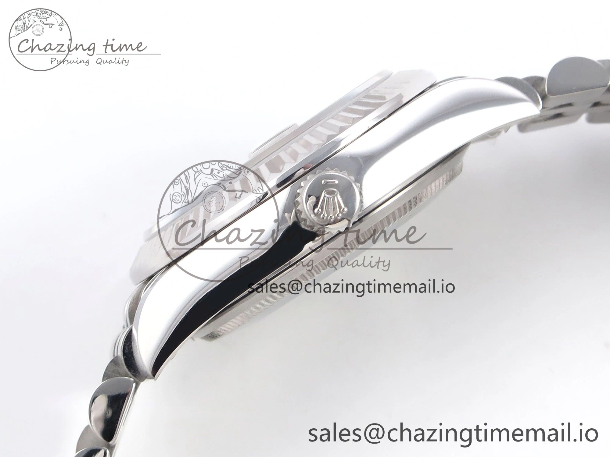 Snug DateJust 31 278274 SS GMF 1:1 Best Edition 904L Steel Green Diamonds Dial on Jubilee Bracelet A 1163