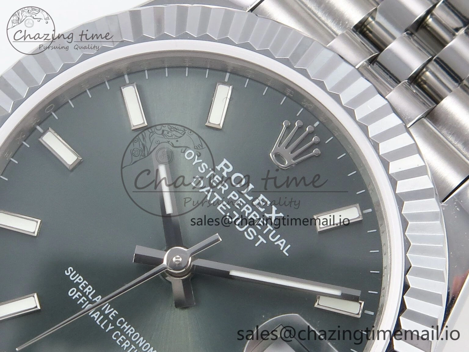 DateJust 31 278274 SS GMF 1:1 Best Edition 904L Steel Green Stick Dial on Jubilee Bracelet A ComfortFit 1158