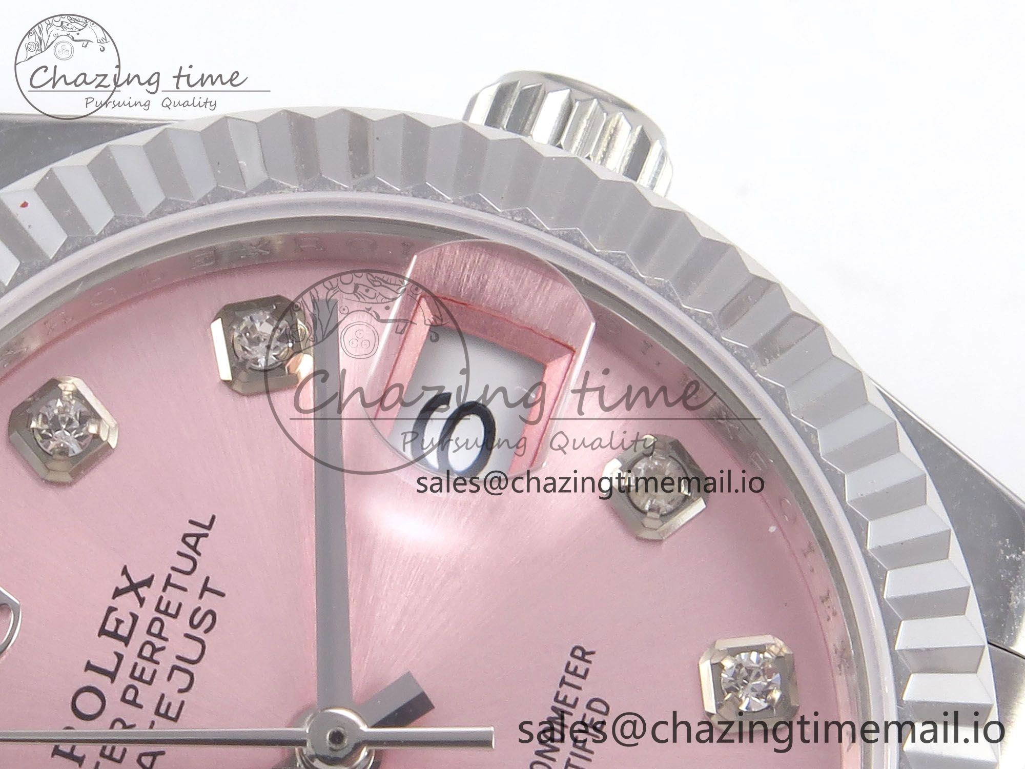 TopPick DateJust 31 278274 SS GMF 1:1 Best Edition 904L Steel Pink Diamonds Dial on Jubilee Bracelet A 1164