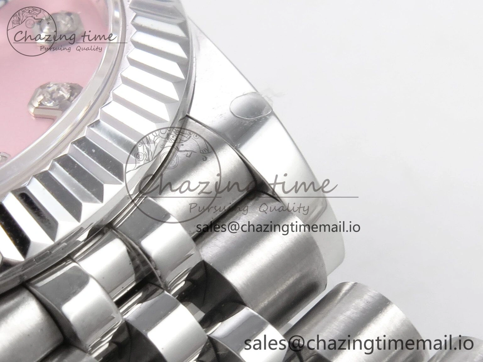TopPick DateJust 31 278274 SS GMF 1:1 Best Edition 904L Steel Pink Diamonds Dial on Jubilee Bracelet A 1164
