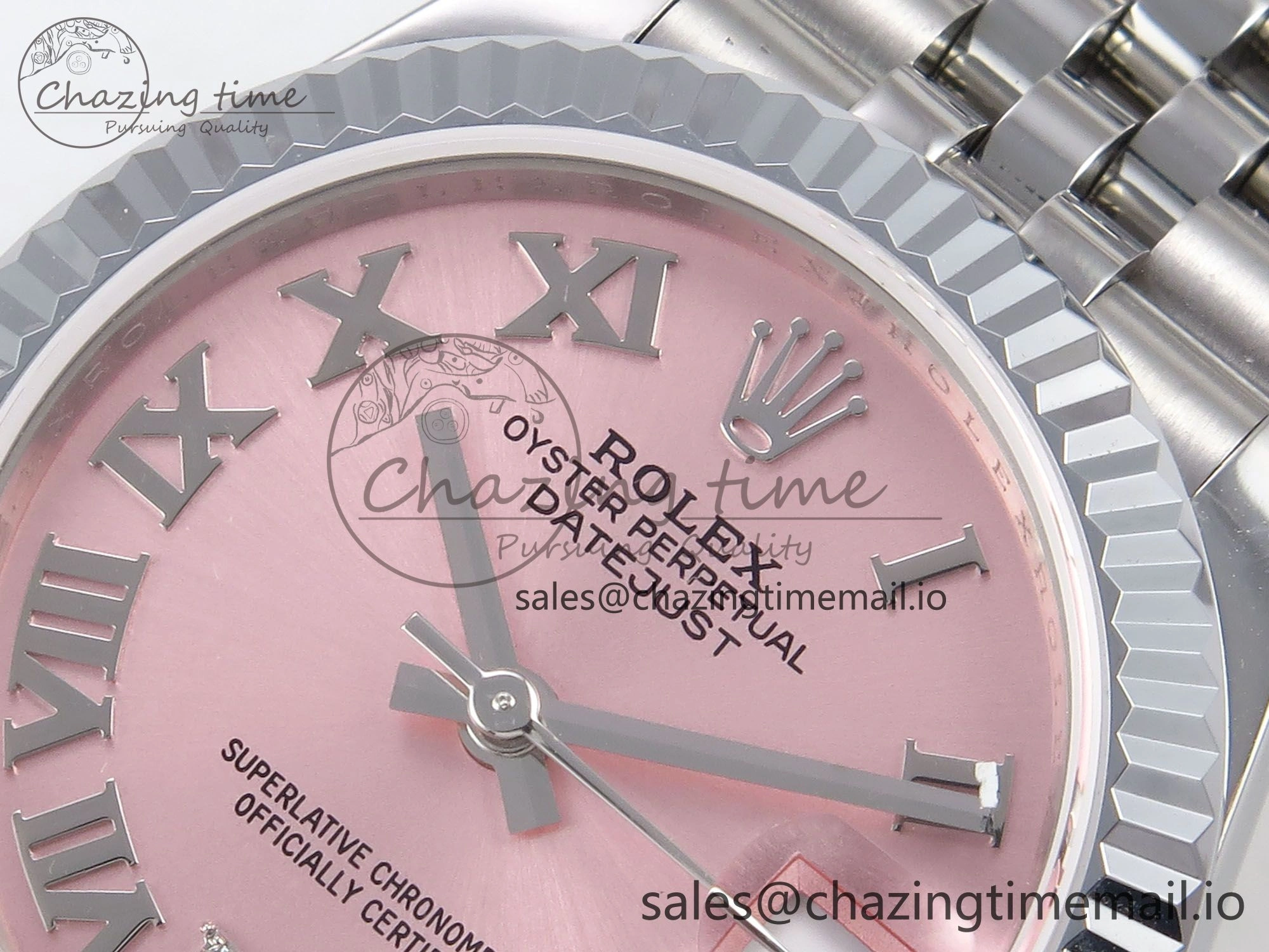 DateJust 31 278274 SS GMF 1:1 Best Edition 904L Steel Pink Roman Diamonds Dial on Jubilee Bracelet A TopPick 1161