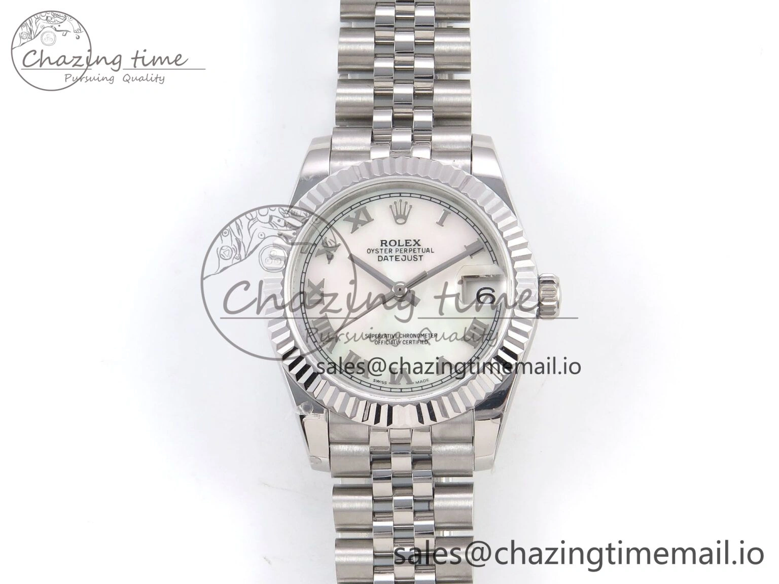 Durable DateJust 31 278274 SS GMF 1:1 Best Edition 904L Steel White MOP Roman Dial on Jubilee Bracelet A 1156