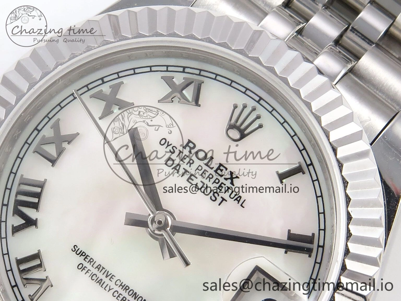 Durable DateJust 31 278274 SS GMF 1:1 Best Edition 904L Steel White MOP Roman Dial on Jubilee Bracelet A 1156
