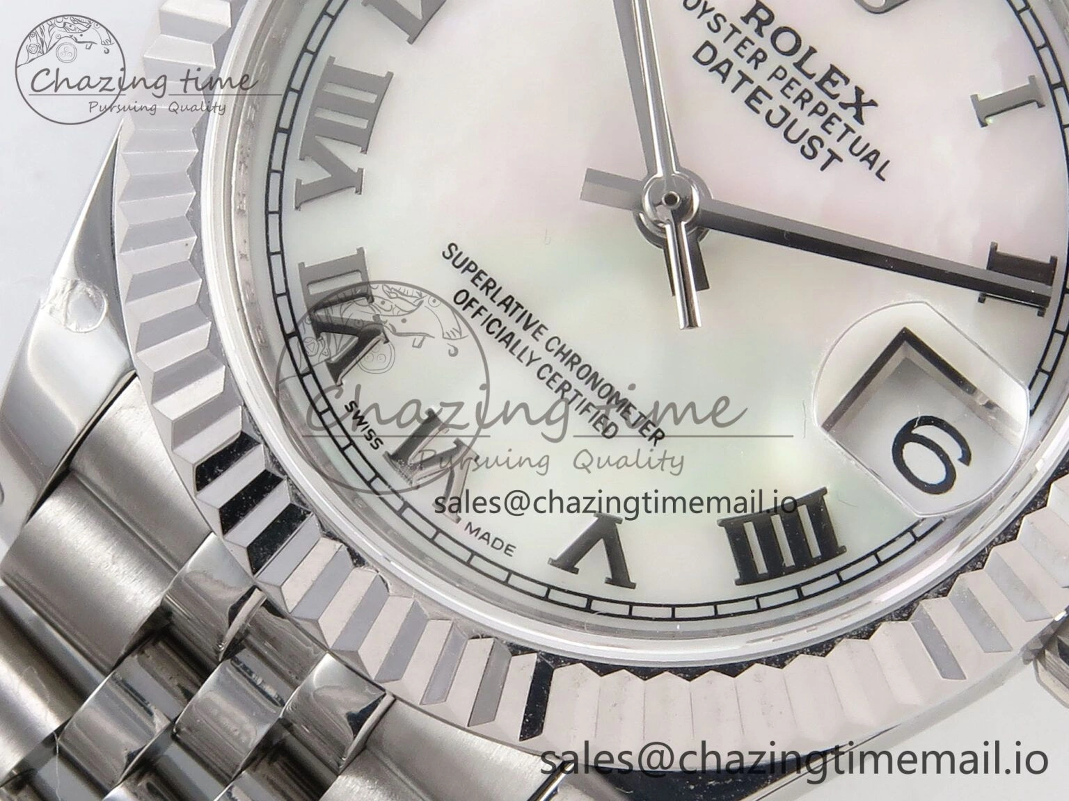 Durable DateJust 31 278274 SS GMF 1:1 Best Edition 904L Steel White MOP Roman Dial on Jubilee Bracelet A 1156