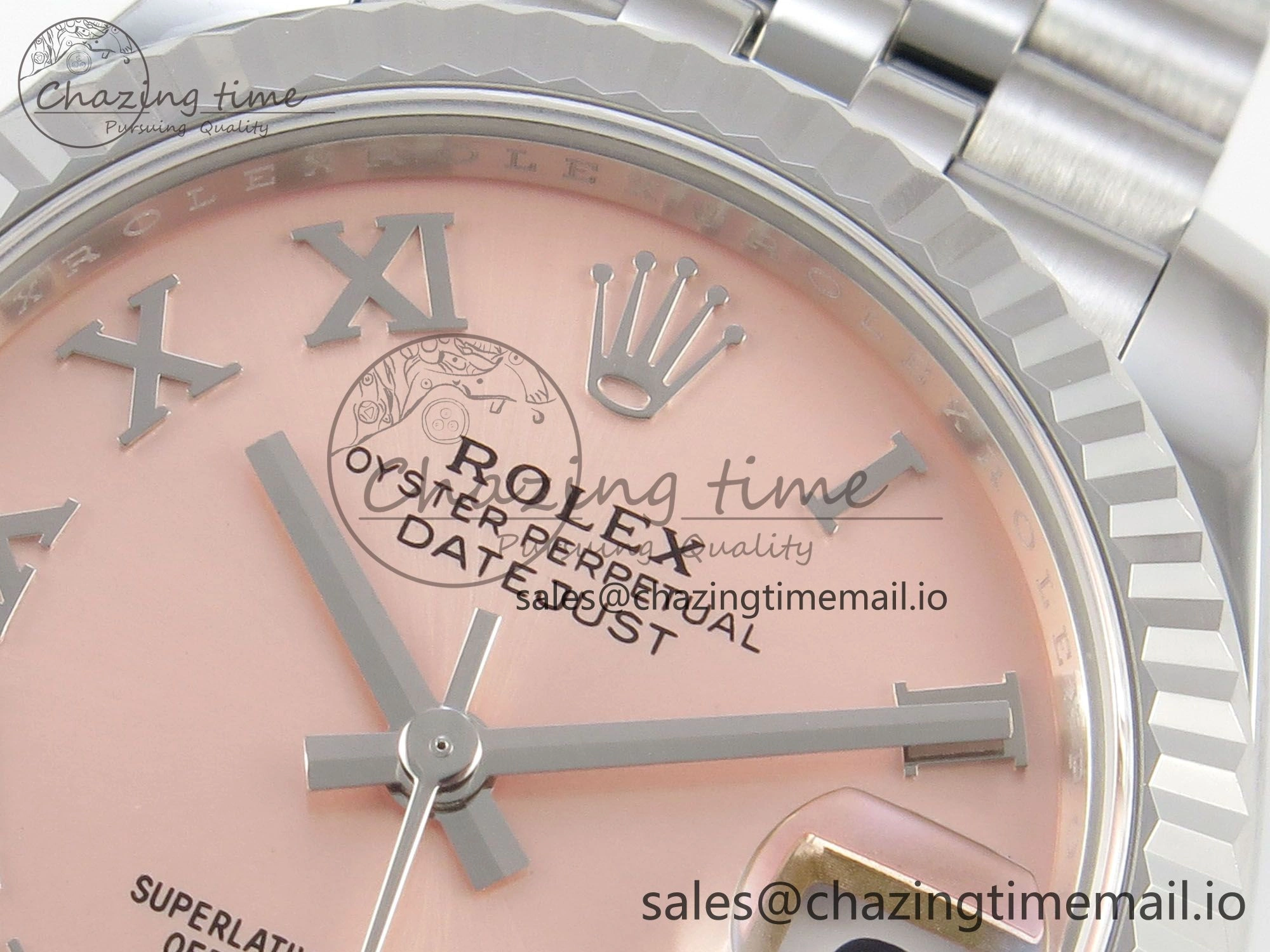 DateJust 31 278274 SS THBF 1:1 Best Edition 904L Steel RG Roman Diamonds Dial on Jubilee Bracelet HZ Cal. MoistureWicking 19