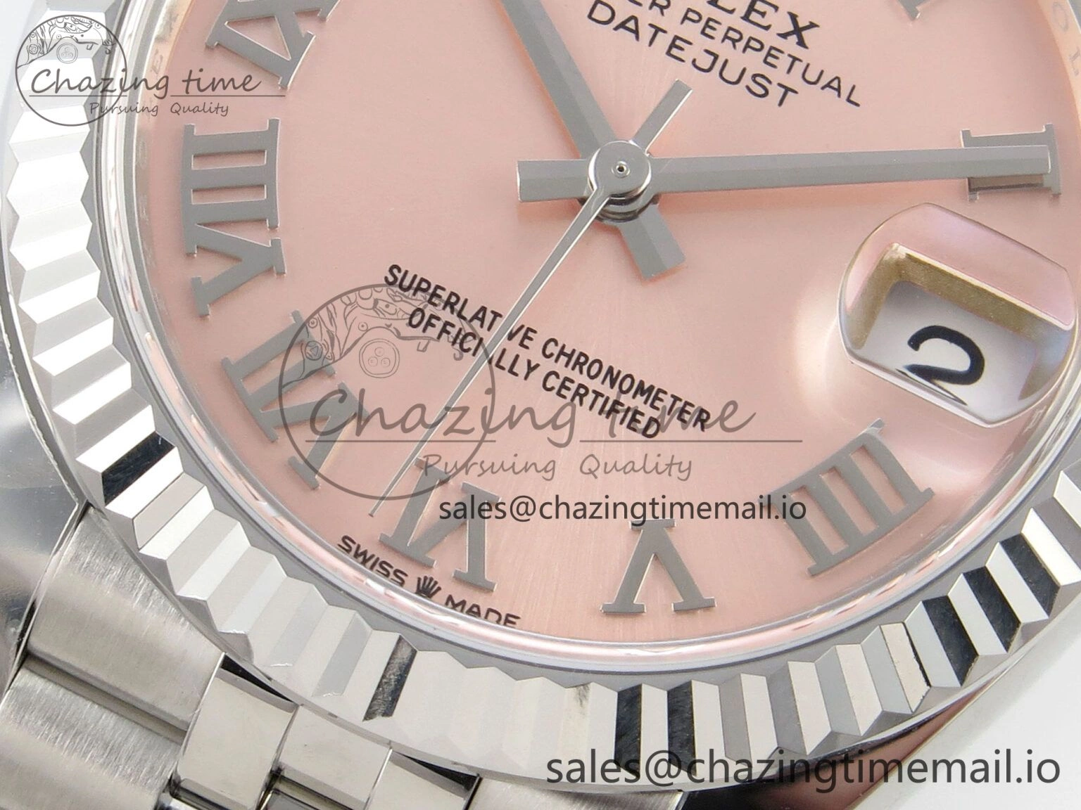 DateJust 31 278274 SS THBF 1:1 Best Edition 904L Steel RG Roman Diamonds Dial on Jubilee Bracelet HZ Cal. MoistureWicking 19