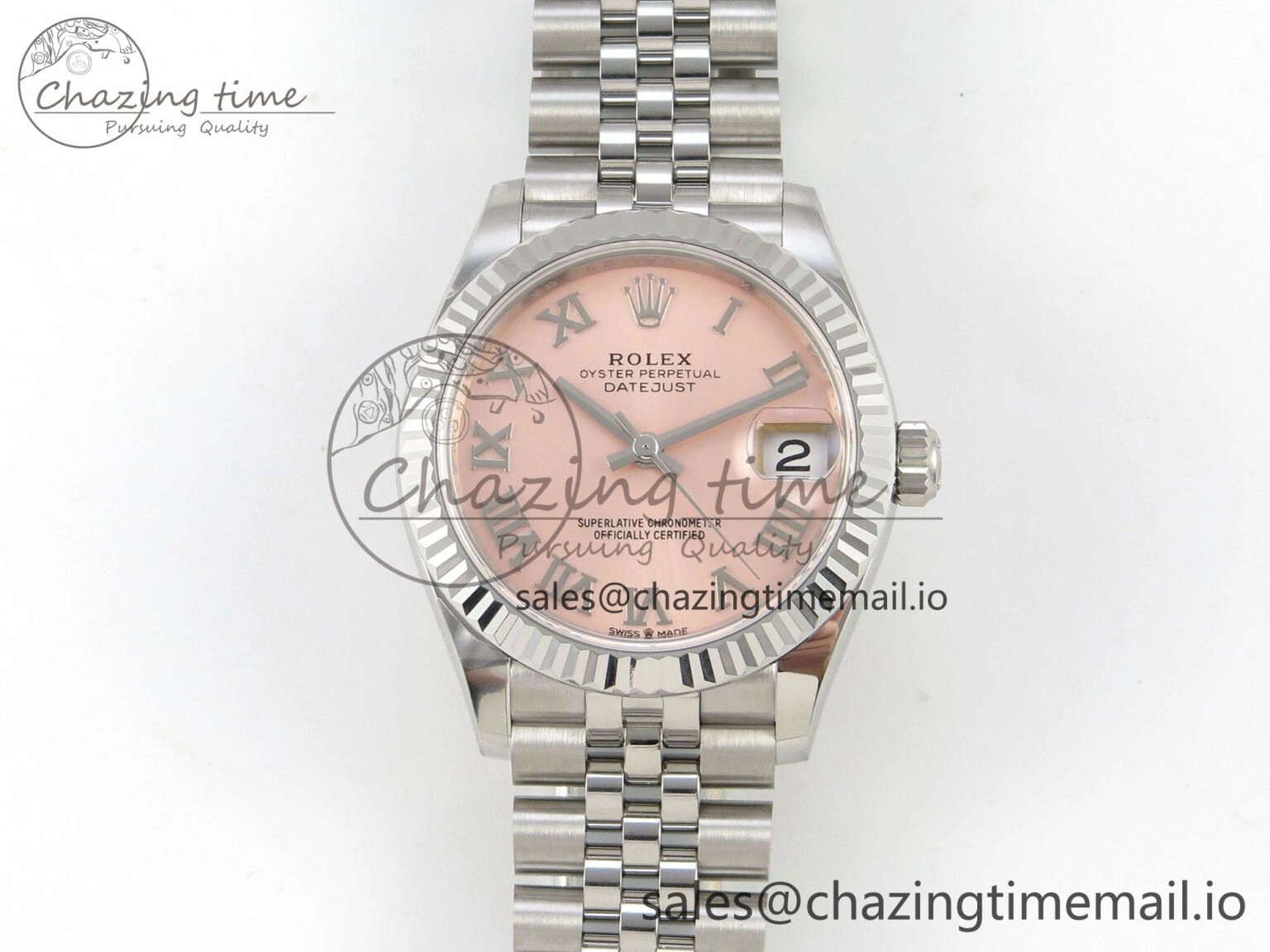 DateJust 31 278274 SS THBF 1:1 Best Edition 904L Steel RG Roman Diamonds Dial on Jubilee Bracelet HZ Cal. MoistureWicking 19