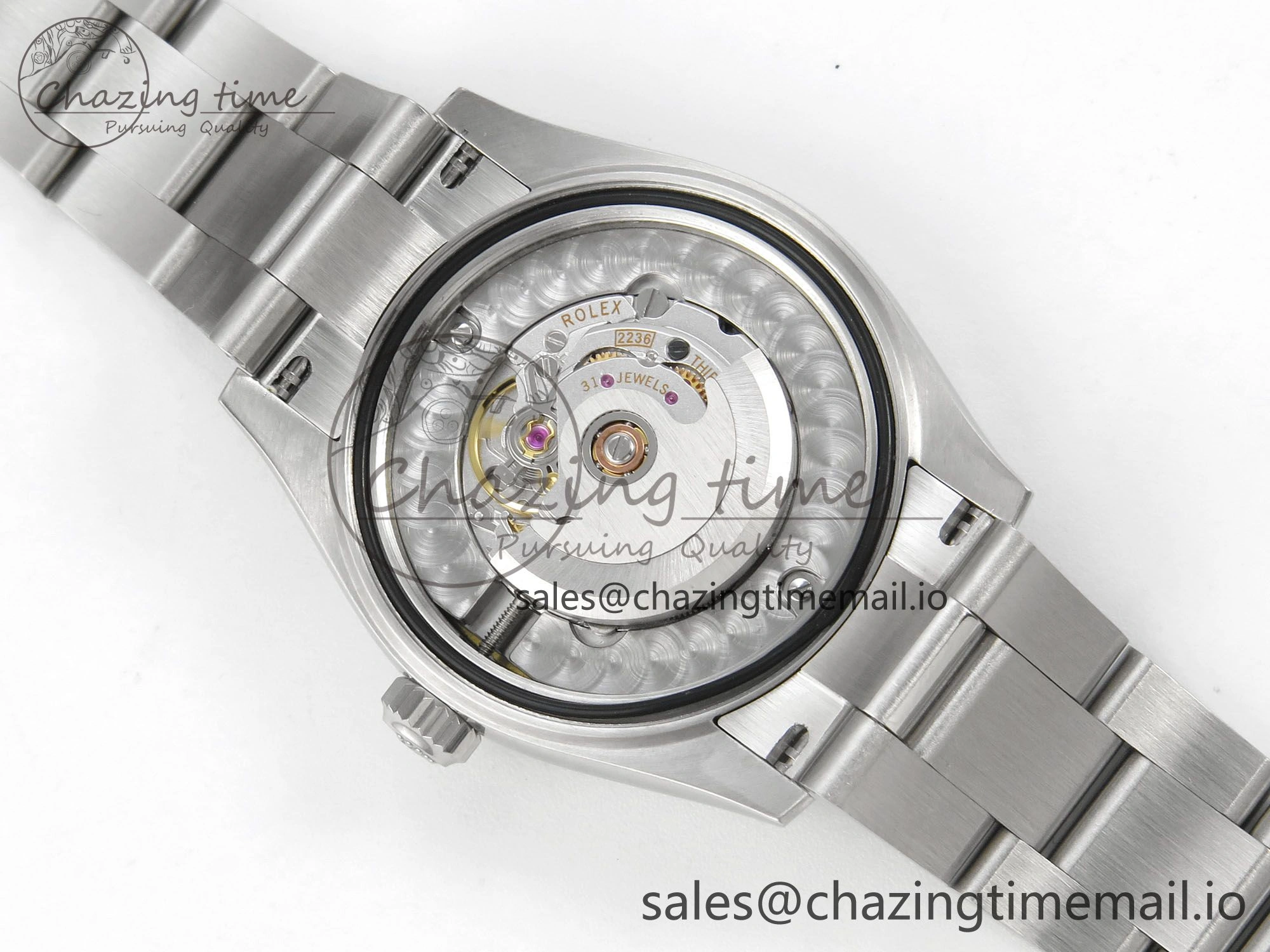 DateJust 31 278274 SS THBF 1:1 Best Edition 904L Steel RG Roman Diamonds Dial on Oyster Bracelet HZ Cal. WellDesigned 62