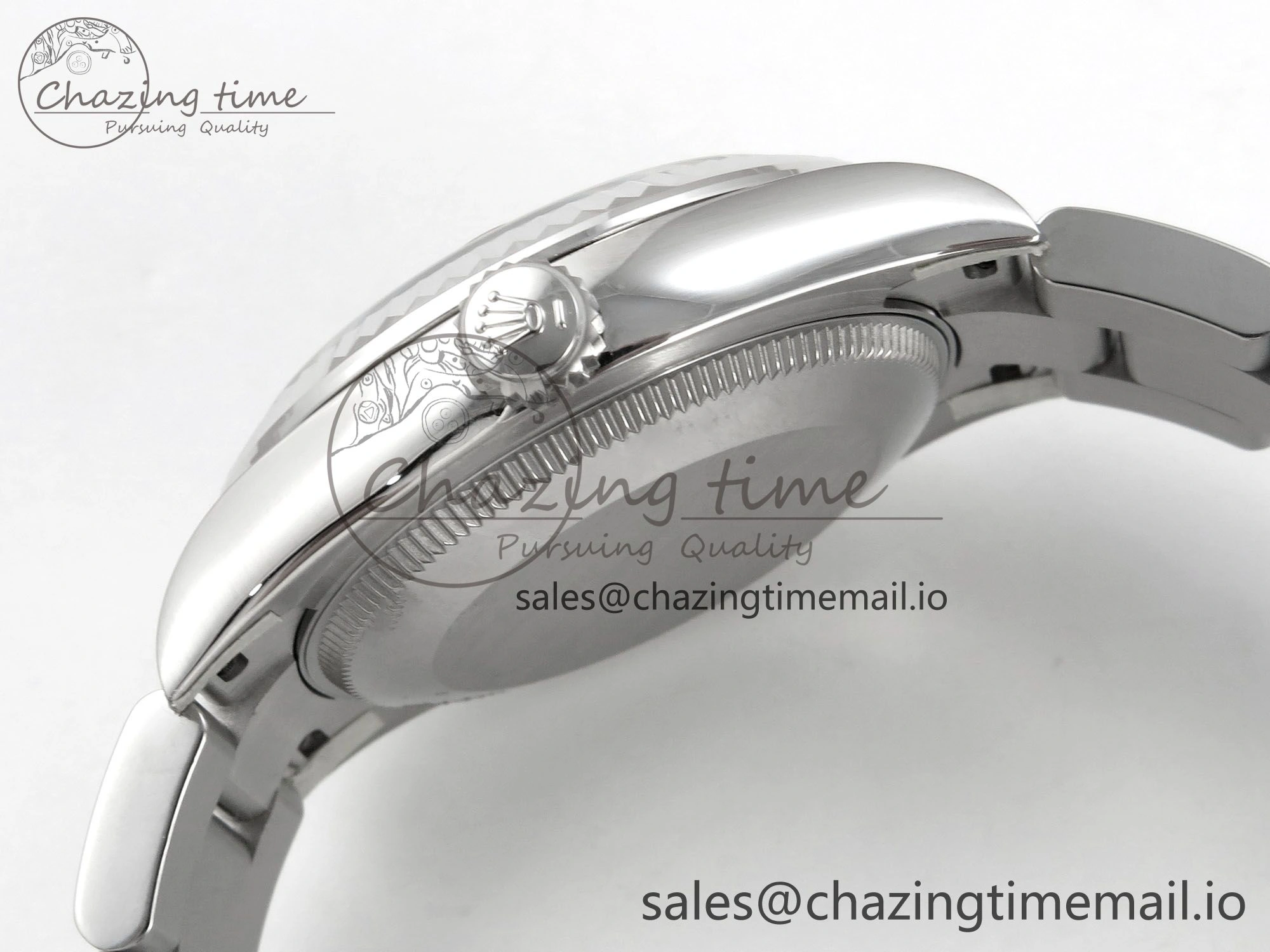 DateJust 31 278274 SS THBF 1:1 Best Edition 904L Steel RG Roman Diamonds Dial on Oyster Bracelet HZ Cal. WellDesigned 62