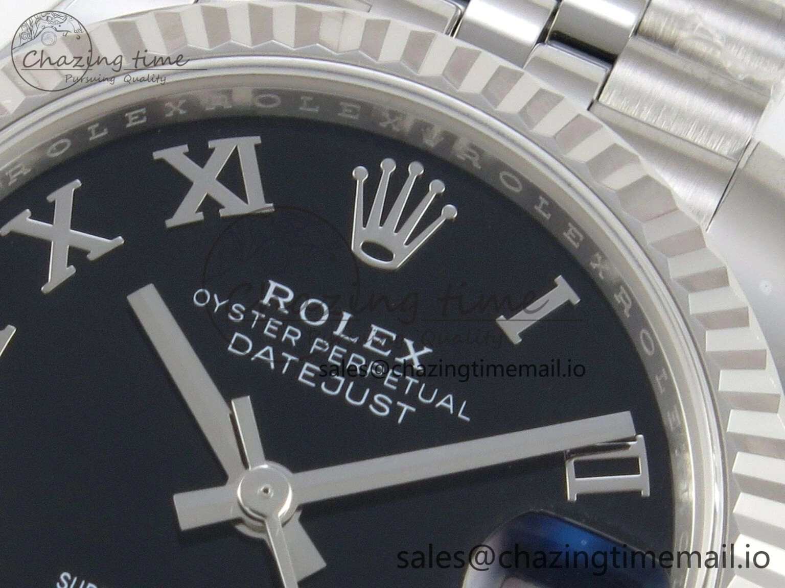DateJust 31 278274 THBF 1:1 Best Edition 904L Steel Black Roman Dial on SS Jubilee Bracelet HZ Cal. WeatherProof 1