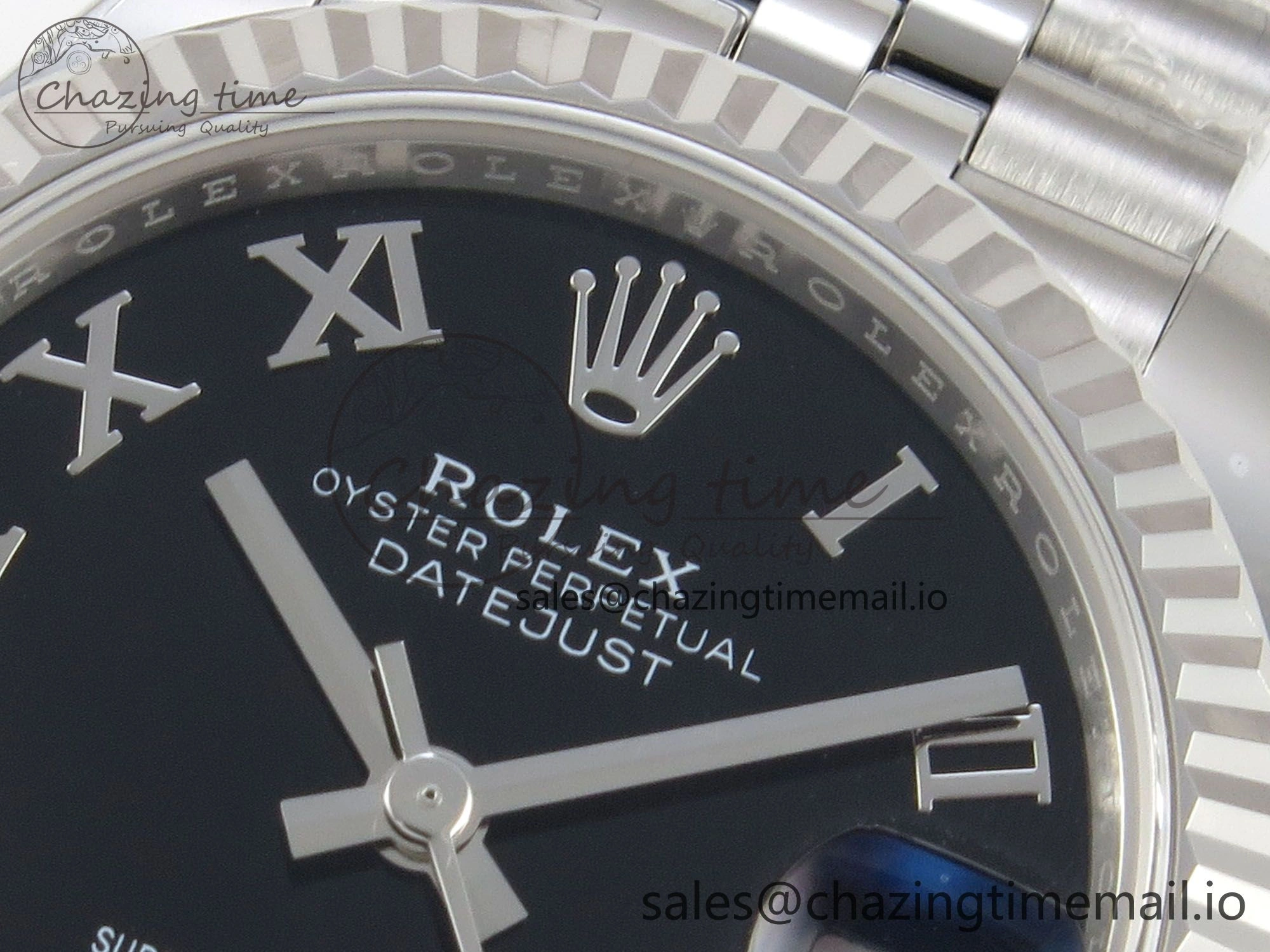 DateJust 31 278274 THBF 1:1 Best Edition 904L Steel Black Roman Dial on SS Jubilee Bracelet HZ Cal. WeatherProof 1