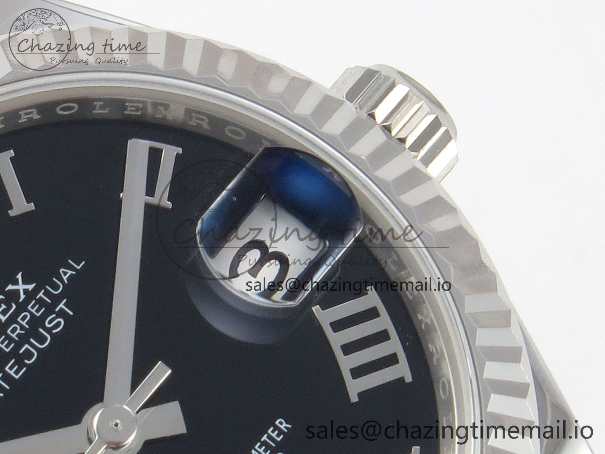 DateJust 31 278274 THBF 1:1 Best Edition 904L Steel Black Roman Dial on SS Jubilee Bracelet HZ Cal. WeatherProof 1