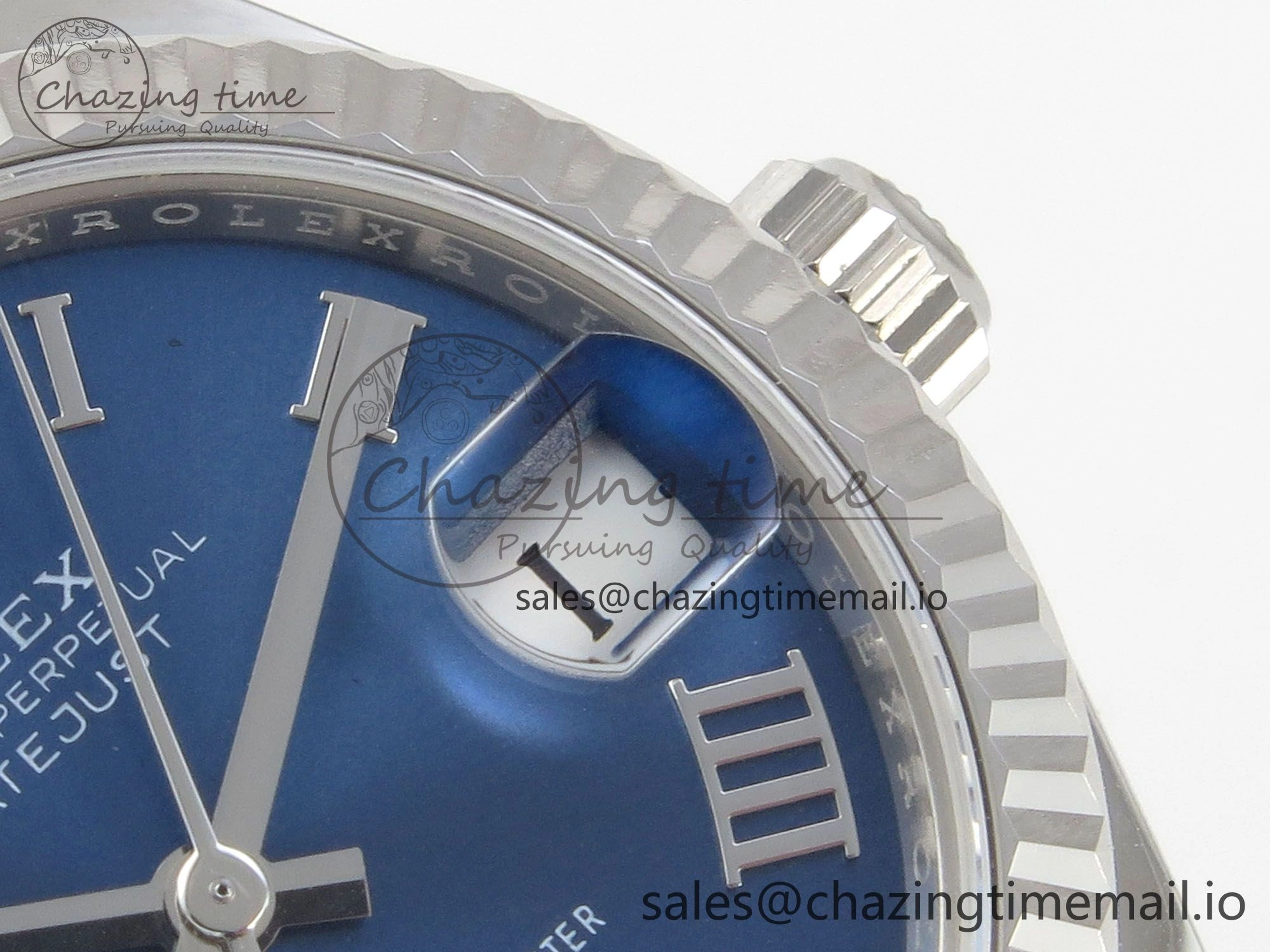 WeatherProof DateJust 31 278274 THBF 1:1 Best Edition 904L Steel Blue Roman Dial on SS Jubilee Bracelet HZ Cal. 2