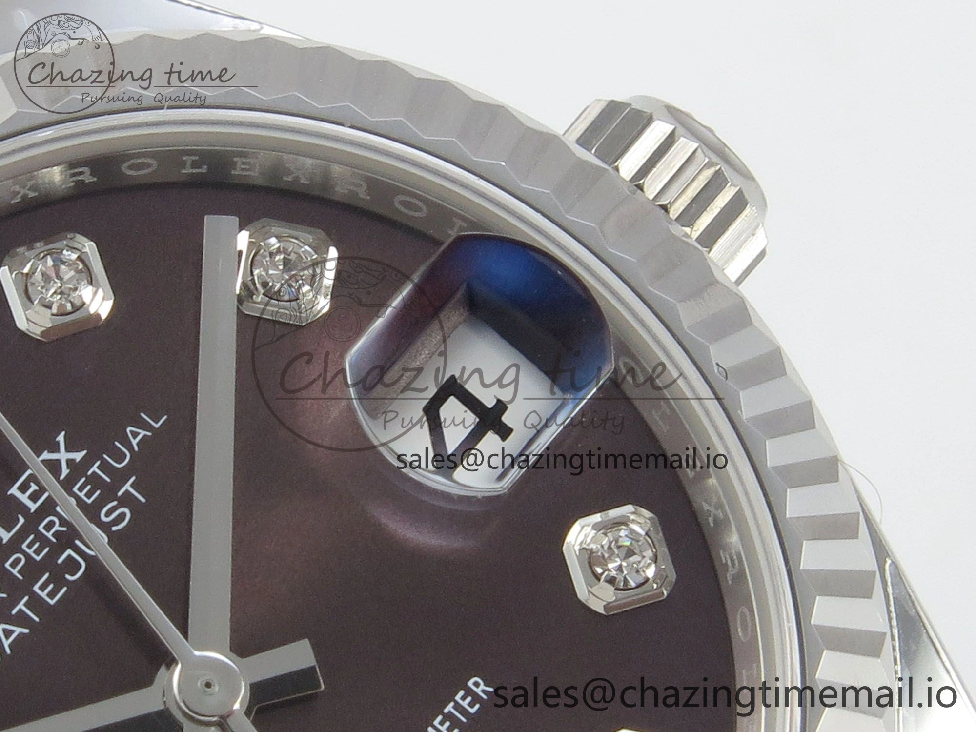 SunProtective DateJust 31 278274 THBF 1:1 Best Edition 904L Steel Brown Diamond Dial on SS Jubilee Bracelet HZ Cal. 7