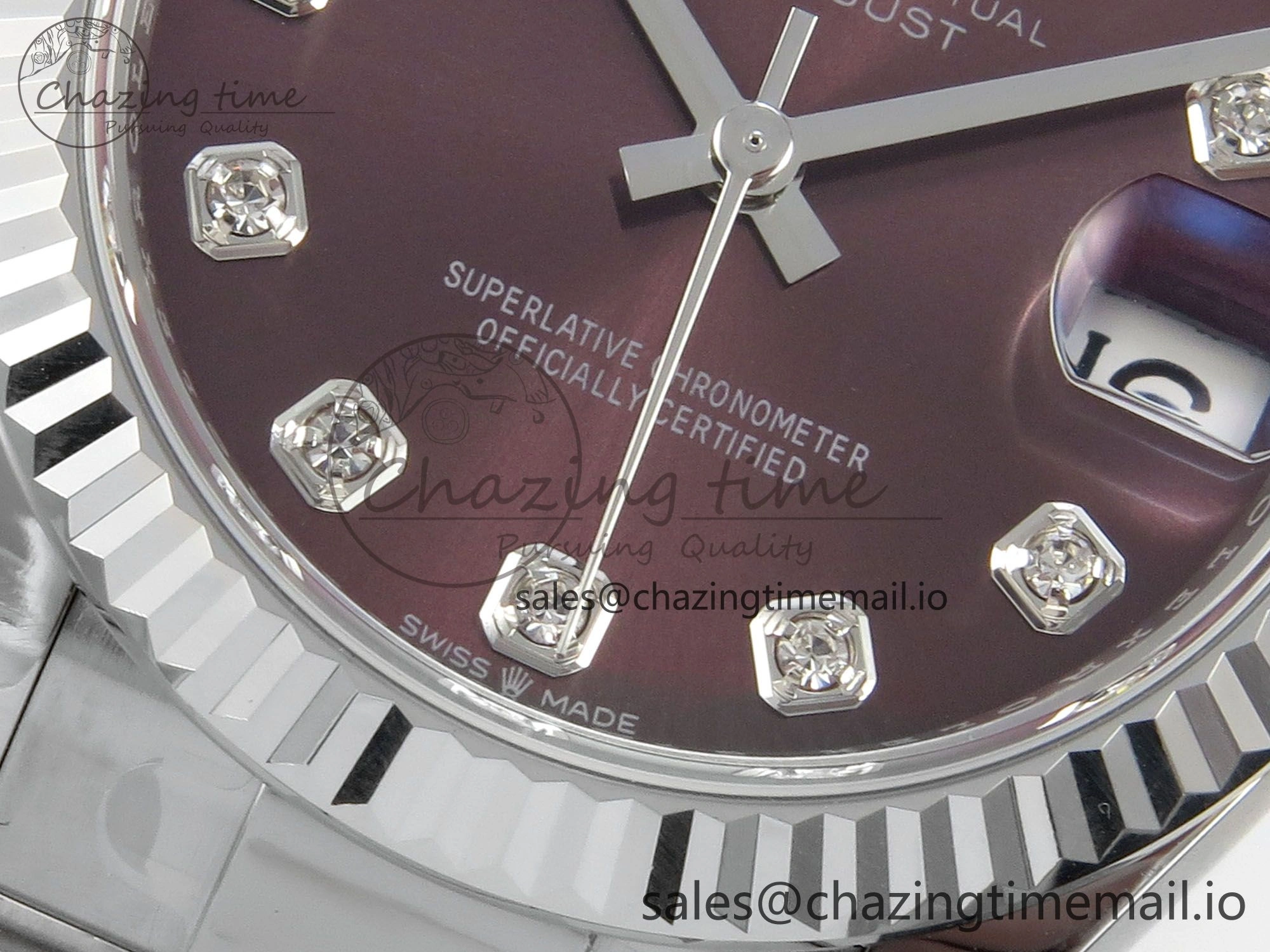DateJust 31 278274 THBF 1:1 Best Edition 904L Steel Brown Diamond Dial on SS Oyster Bracelet HZ Cal. FashionForward 54